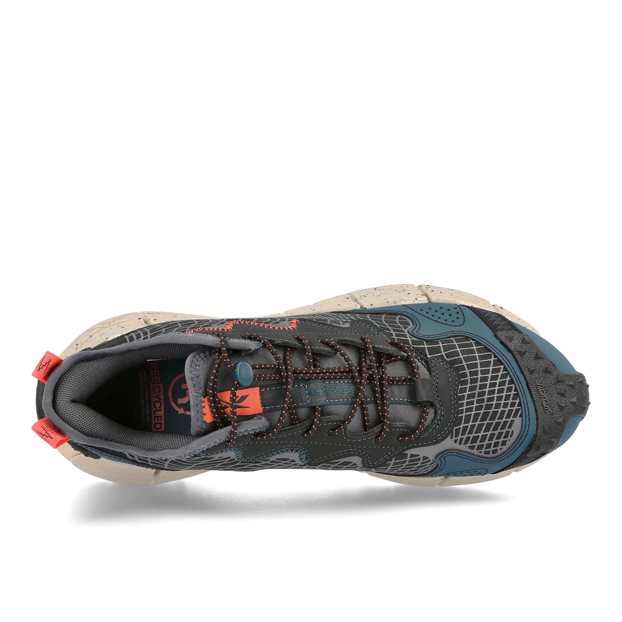 Reebok zig kinetica ii edge Core Black-Midnight Pine-Modern Beige Sneakers Detailfoto | Overkill