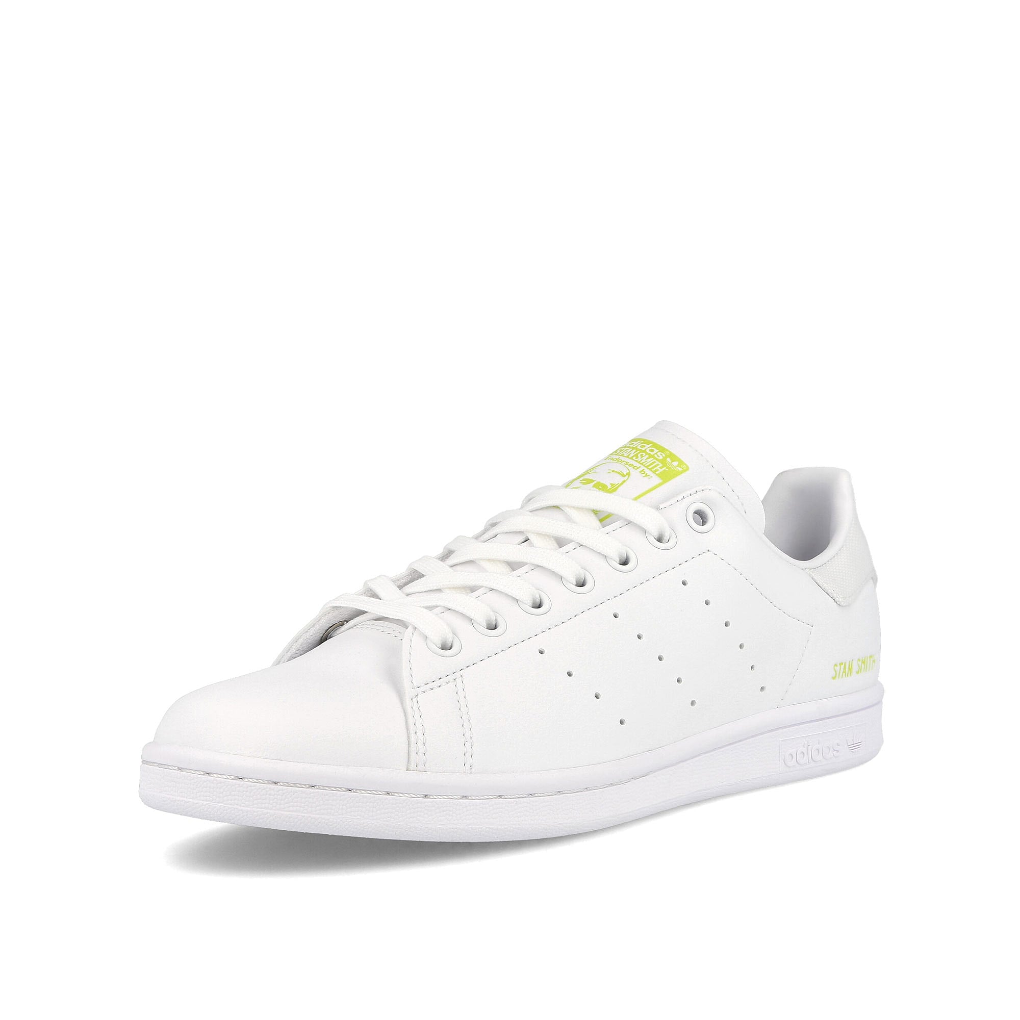 adidas stan smith Footwear White-Footwear White-Semi Solar Yellow Sneakers Close Up | Overkill