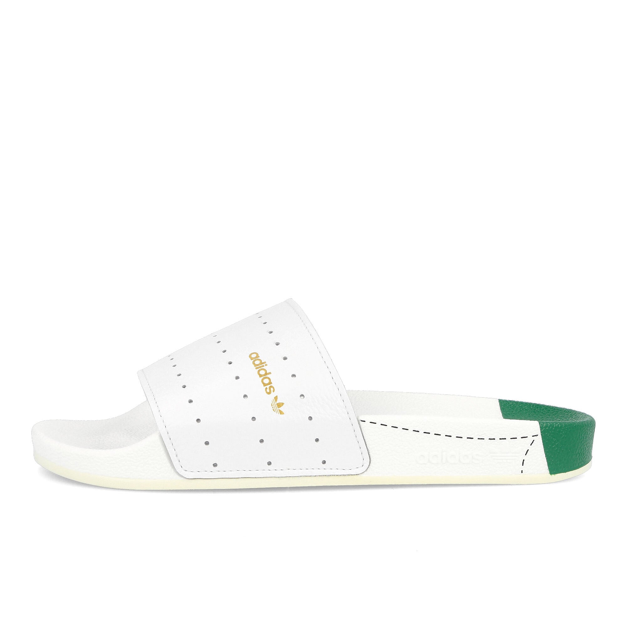 adidas adilette Footwear White-Green-Footwear White Slides, Sandals & Slippers H00571 | Overkill