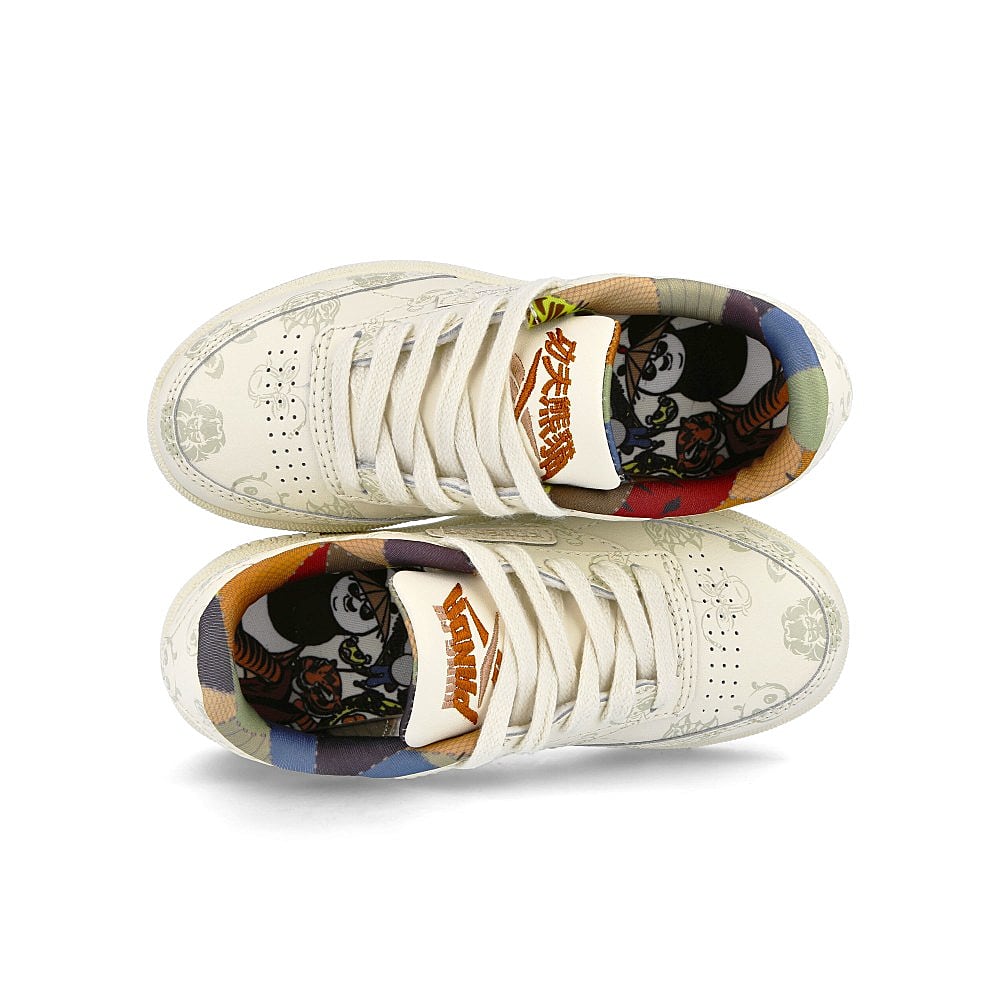 Reebok Kung Fu Panda x Reebok Club C 85 Kids Classic White-Paperwhite-Beige Sneakers Detailfoto | Overkill