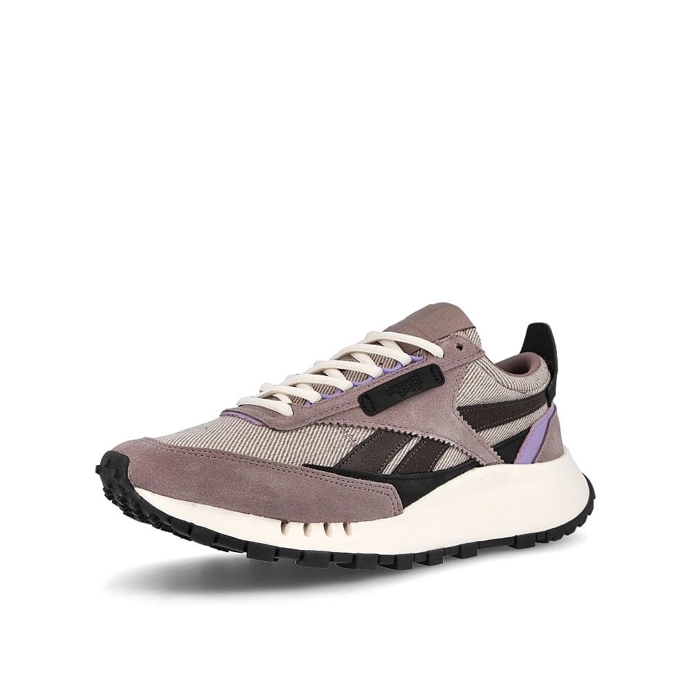 Reebok ASAP Nast x Reebok Classic Legacy Sandy Taupe-Crisp Purple-Black Sneakers Close Up | Overkill