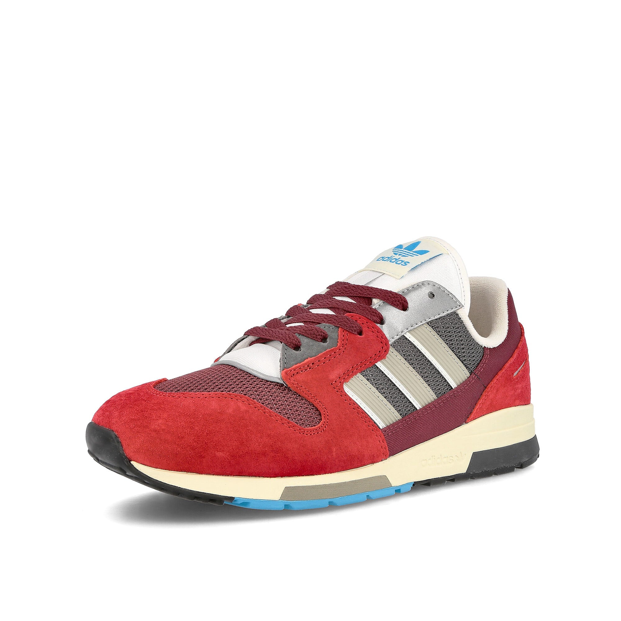 adidas zx 420 Crew Red-Ambient Blush-Cream White Sneakers Close Up | Overkill