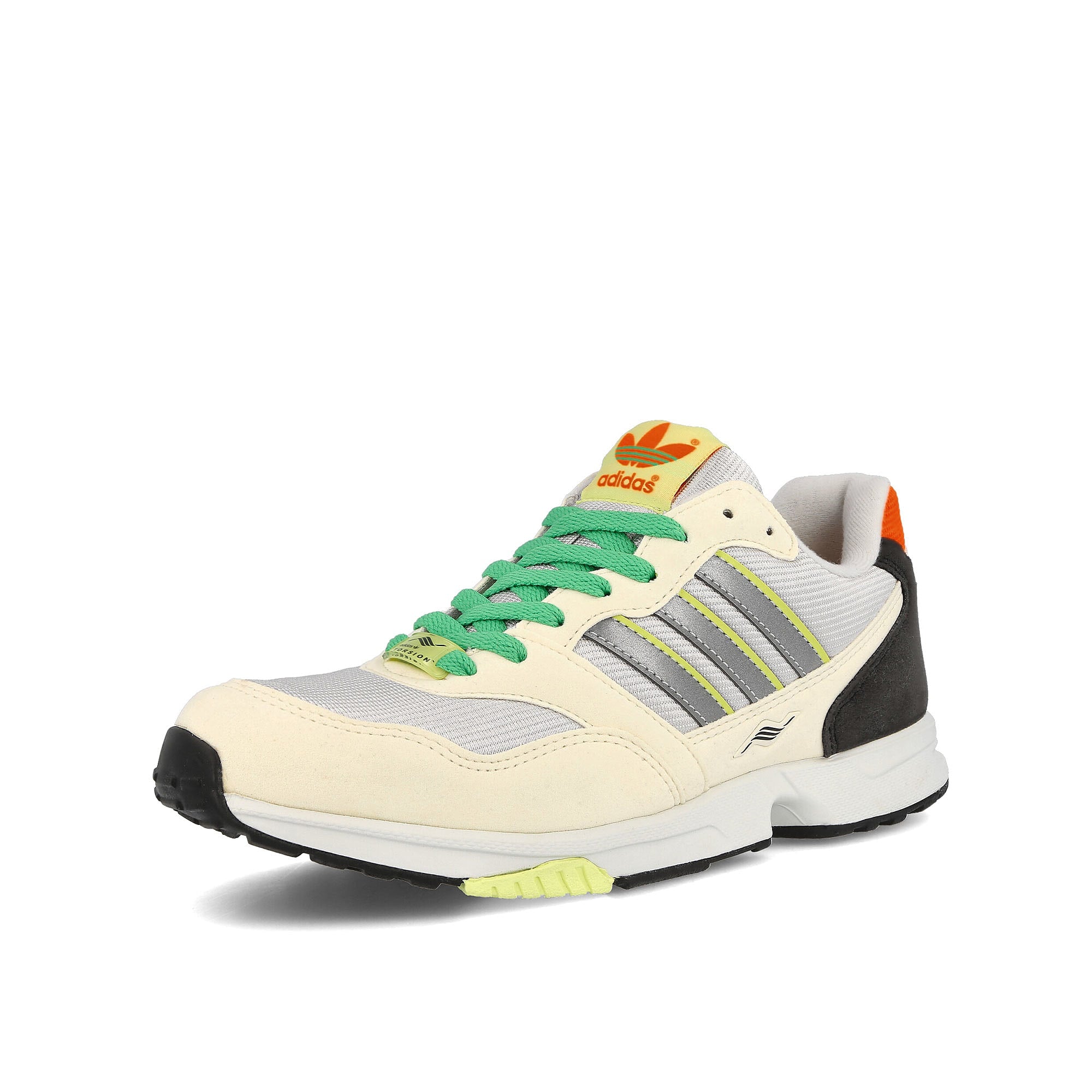 adidas zx 1000 c Chalk White-Crystal White-Pulse Aqua Sneakers Close Up | Overkill