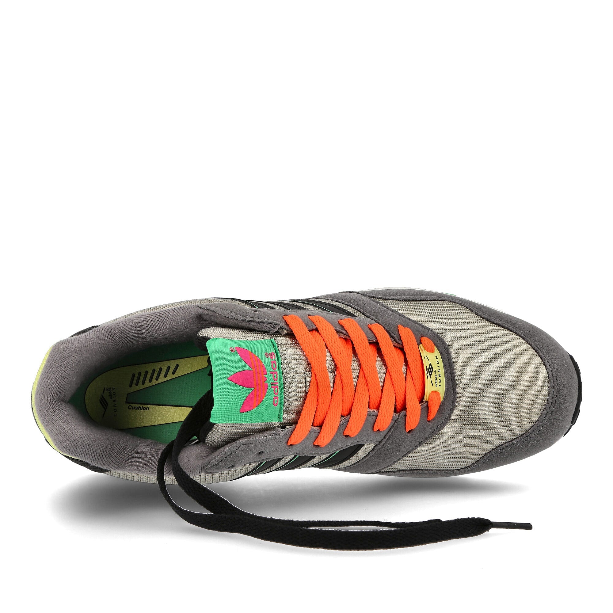 adidas zx 1000 c Feather Grey-Grey Four-Semi Screaming Green Sneakers Detailfoto | Overkill