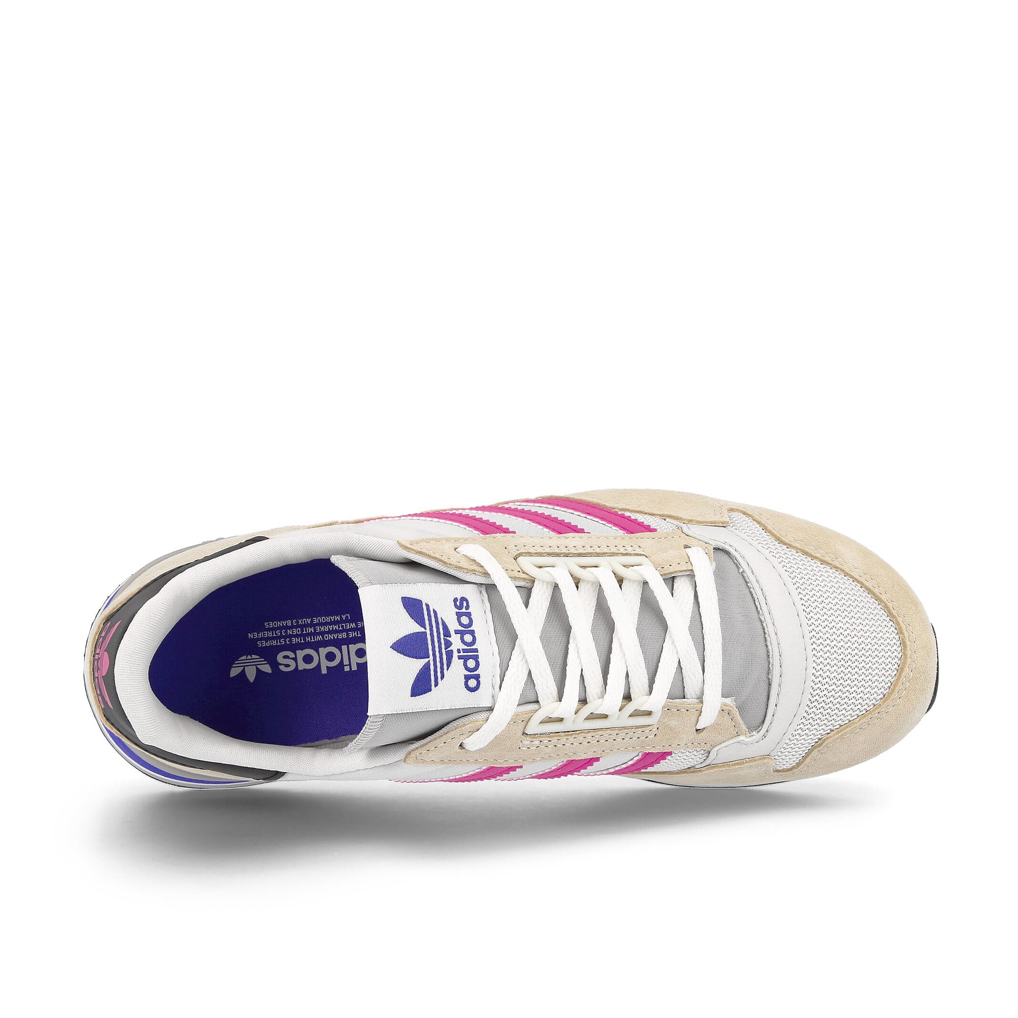 adidas wmns zx 500 Wonder White / Shock Pink / Footwear White Detail view 1 | Overkill