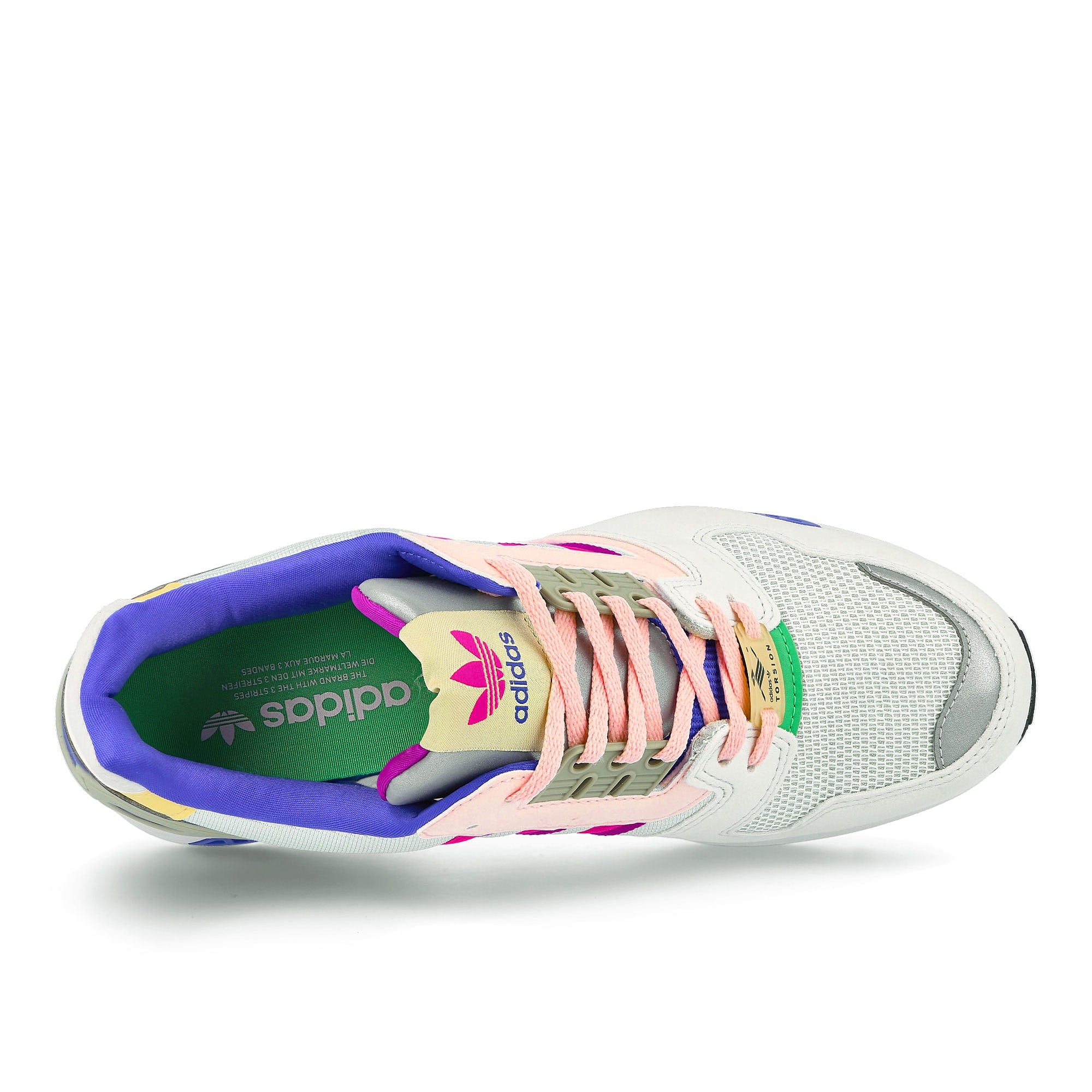 adidas wmns zx 8000 Crystal White / Dash Green / Shock Pink Detail view 1 | Overkill