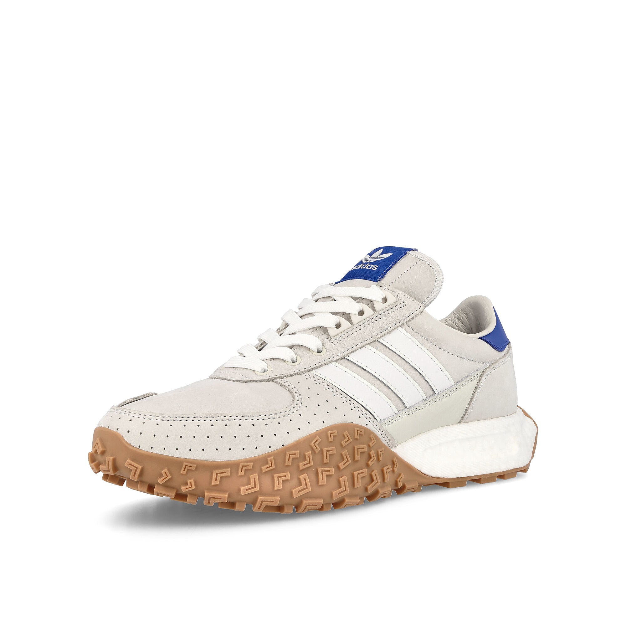 adidas Retropy E5 W.R.P. Off White-Cloud White-Bright Royal Low Top Sneakers Close Up | Overkill