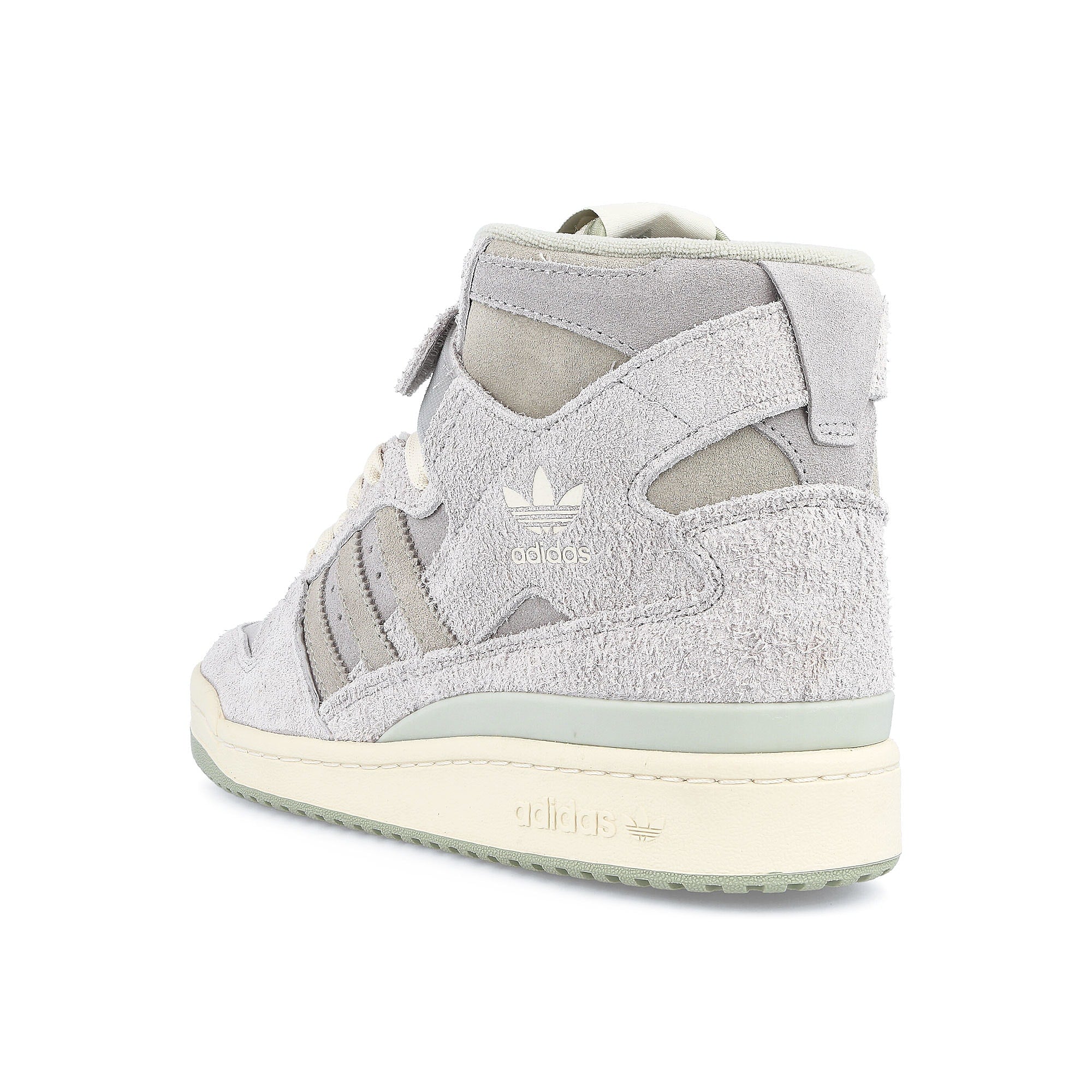 adidas forum 84 hi Grey Two-Halo Green-Off White Sneakers Material | Overkill