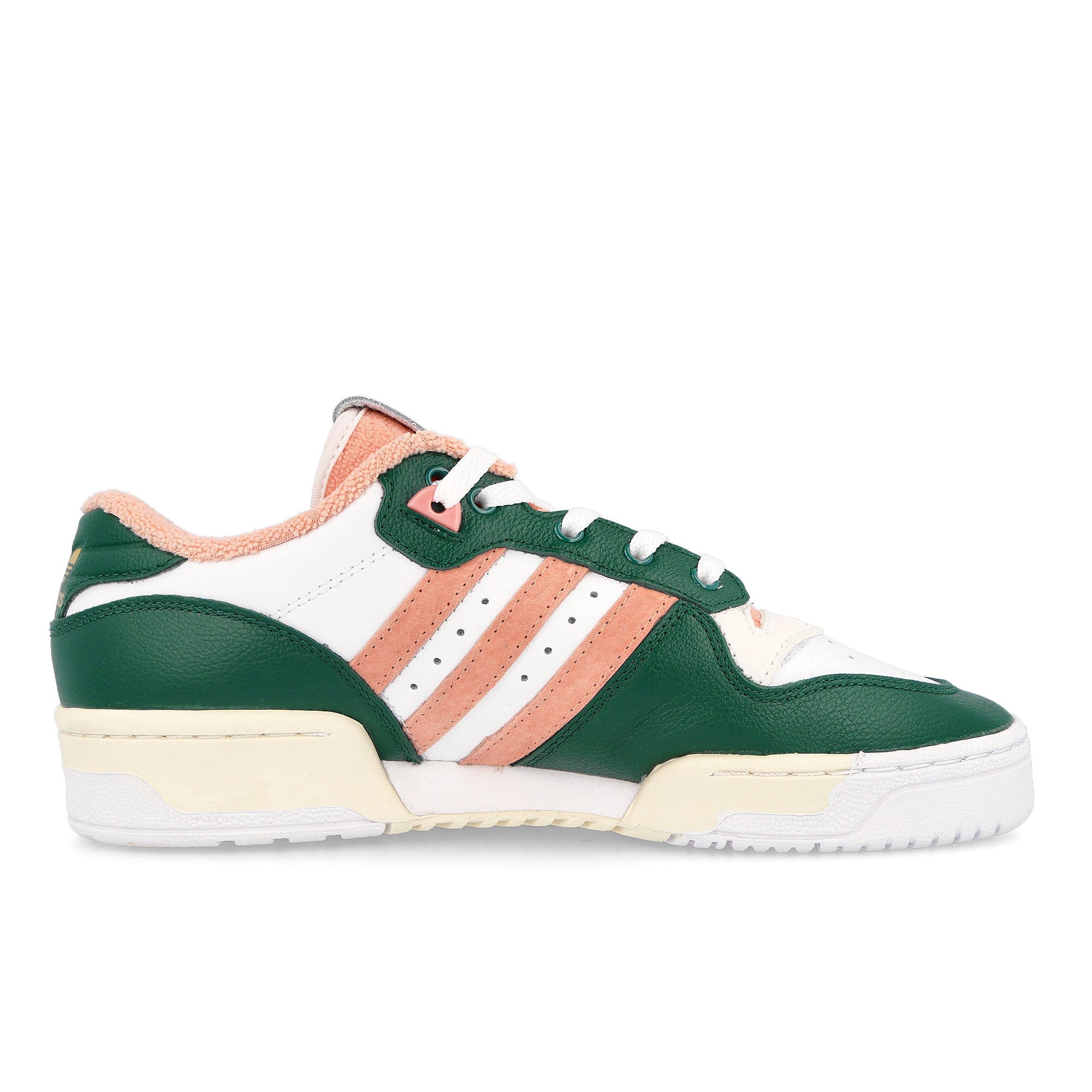 adidas rivalry low premium Collegiate Green-Glow Pink-Footwear White Sneakers Silhouette | Overkill