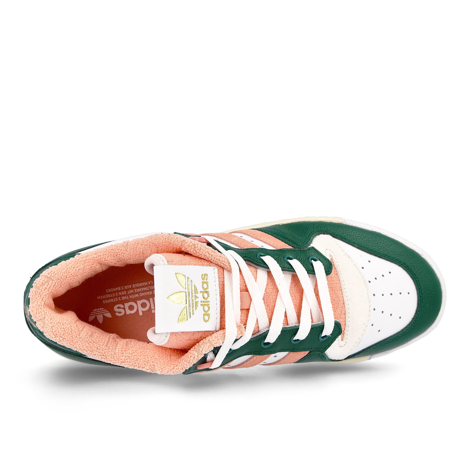 adidas rivalry low premium Collegiate Green-Glow Pink-Footwear White Sneakers Detailfoto | Overkill