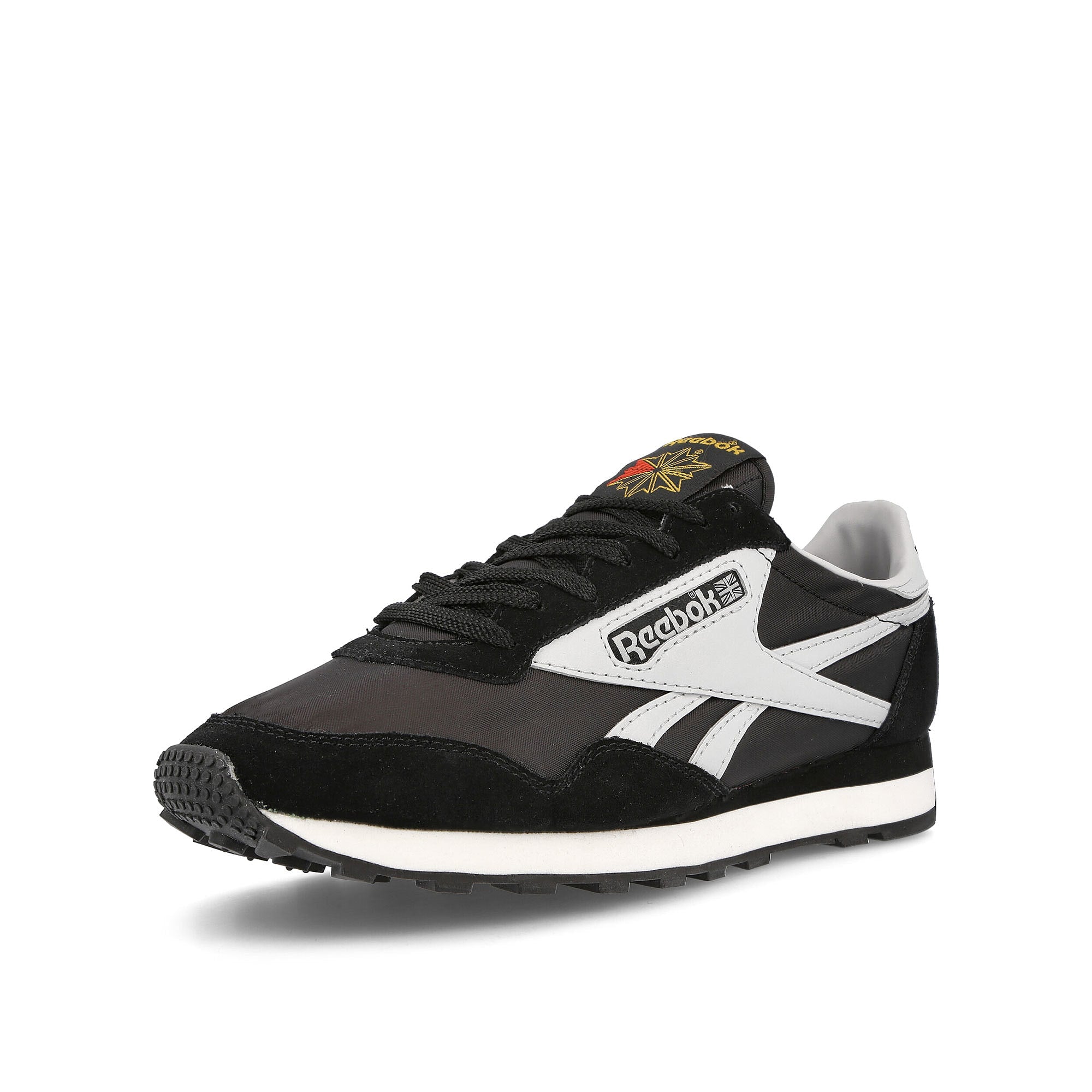 Reebok aztec ii Core Black-Pure Grey 2-Chalk Sneakers Close Up | Overkill