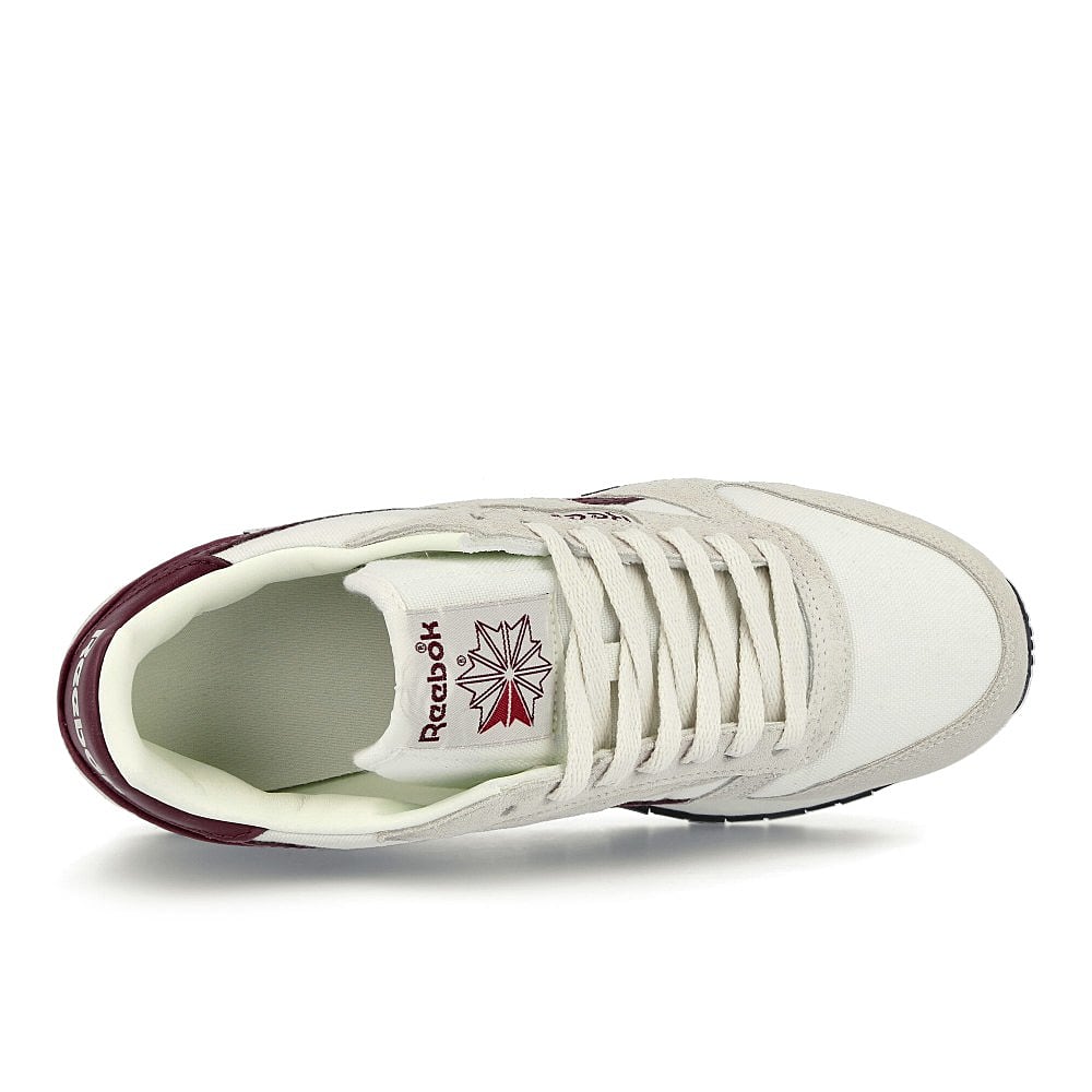 Reebok classic leather Chalk / Collegiate Burgundy / Core Black Detail view 1 | Overkill