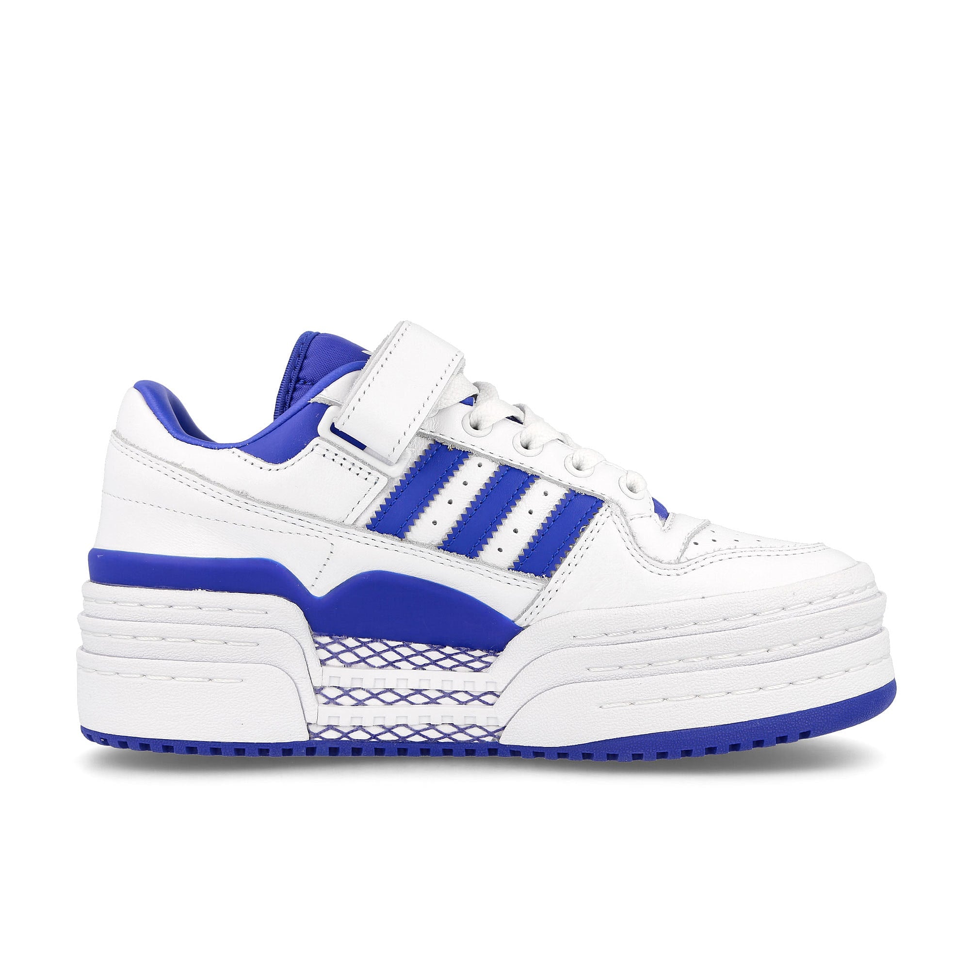 adidas wmns triple platforum low Footwear White / Footwear White / Team Royal Blue Material | Overkill