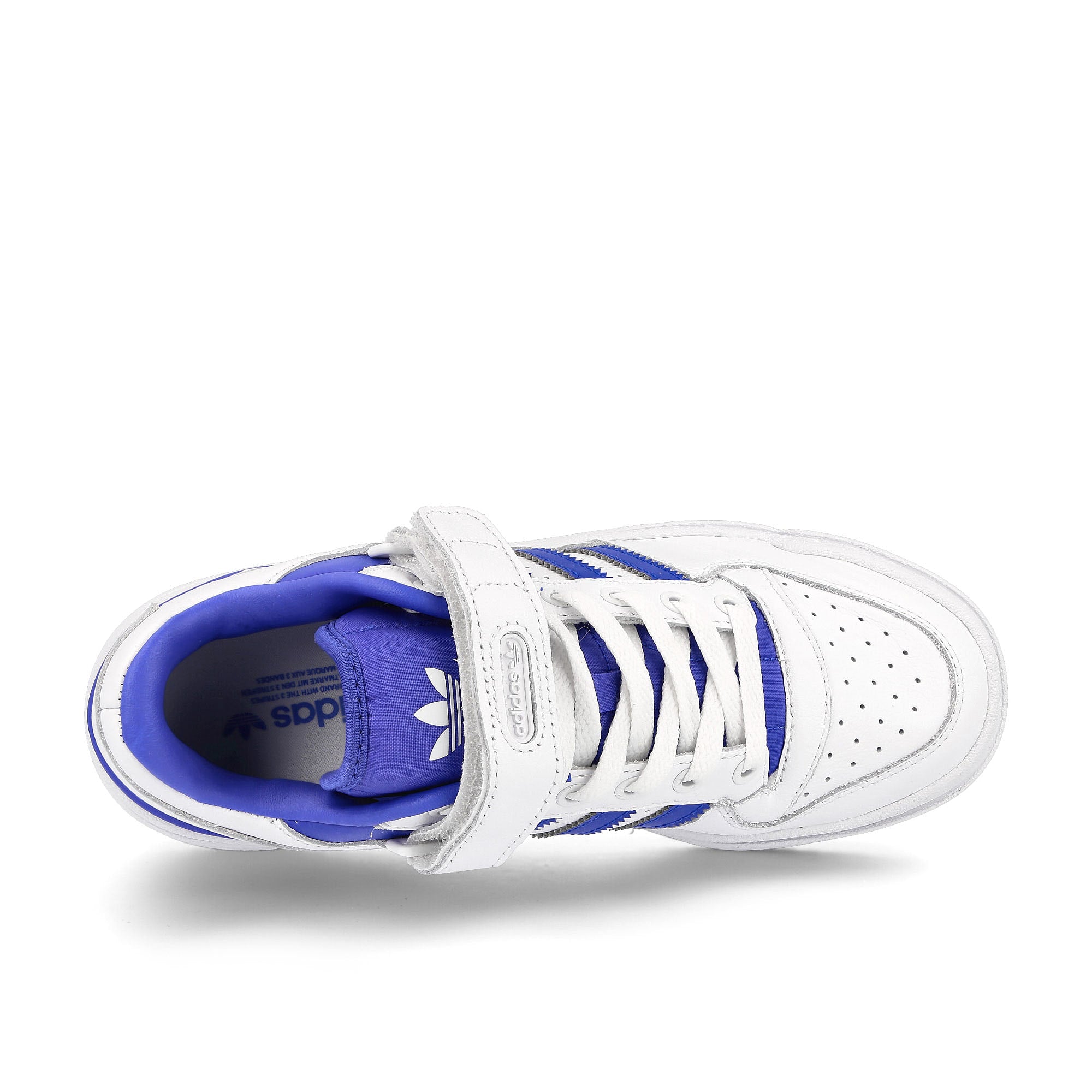 adidas wmns triple platforum low Footwear White / Footwear White / Team Royal Blue Detail view 1 | Overkill