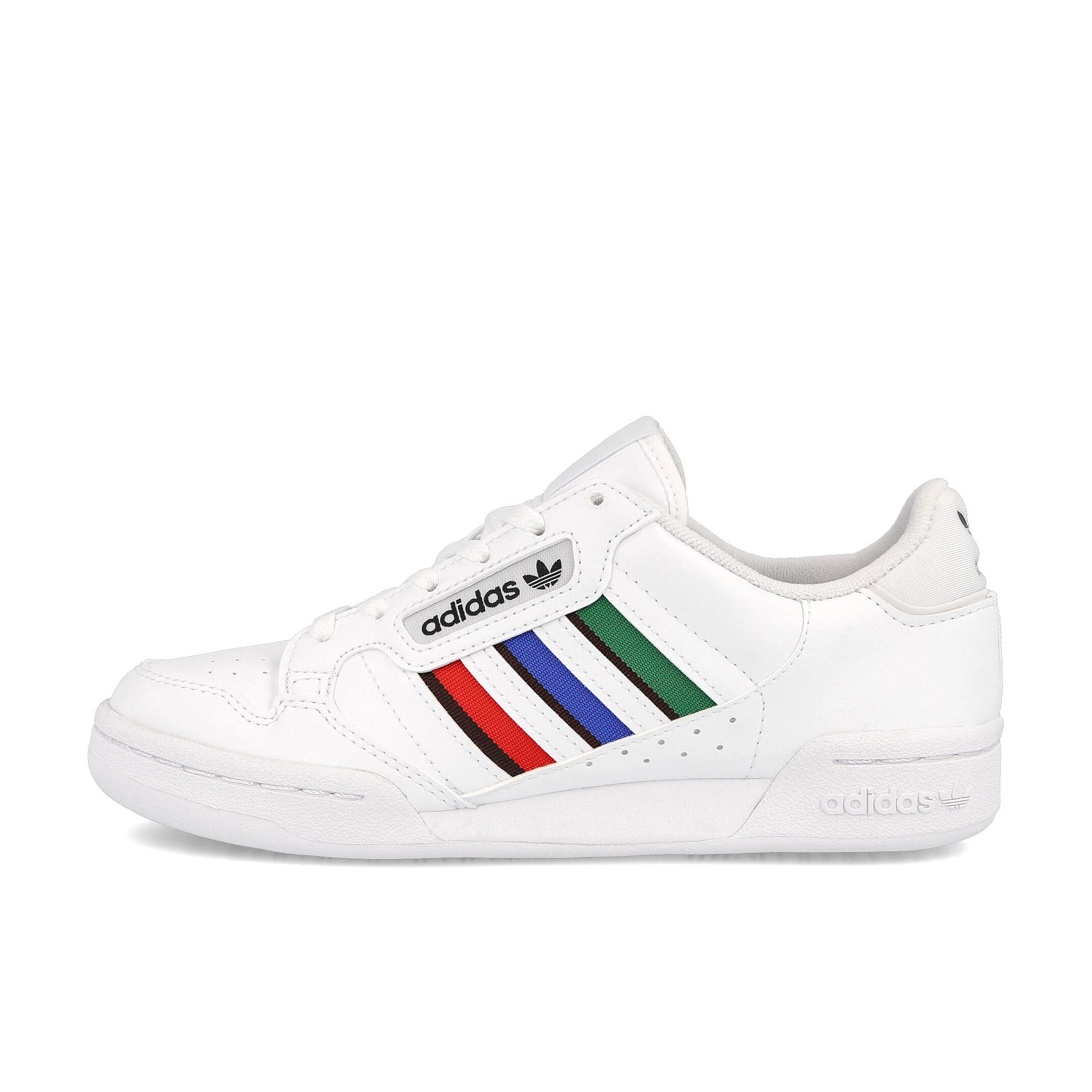 adidas continental 80 stripes junior Footwear White / Core Black / Bluebird H05061 | Overkill