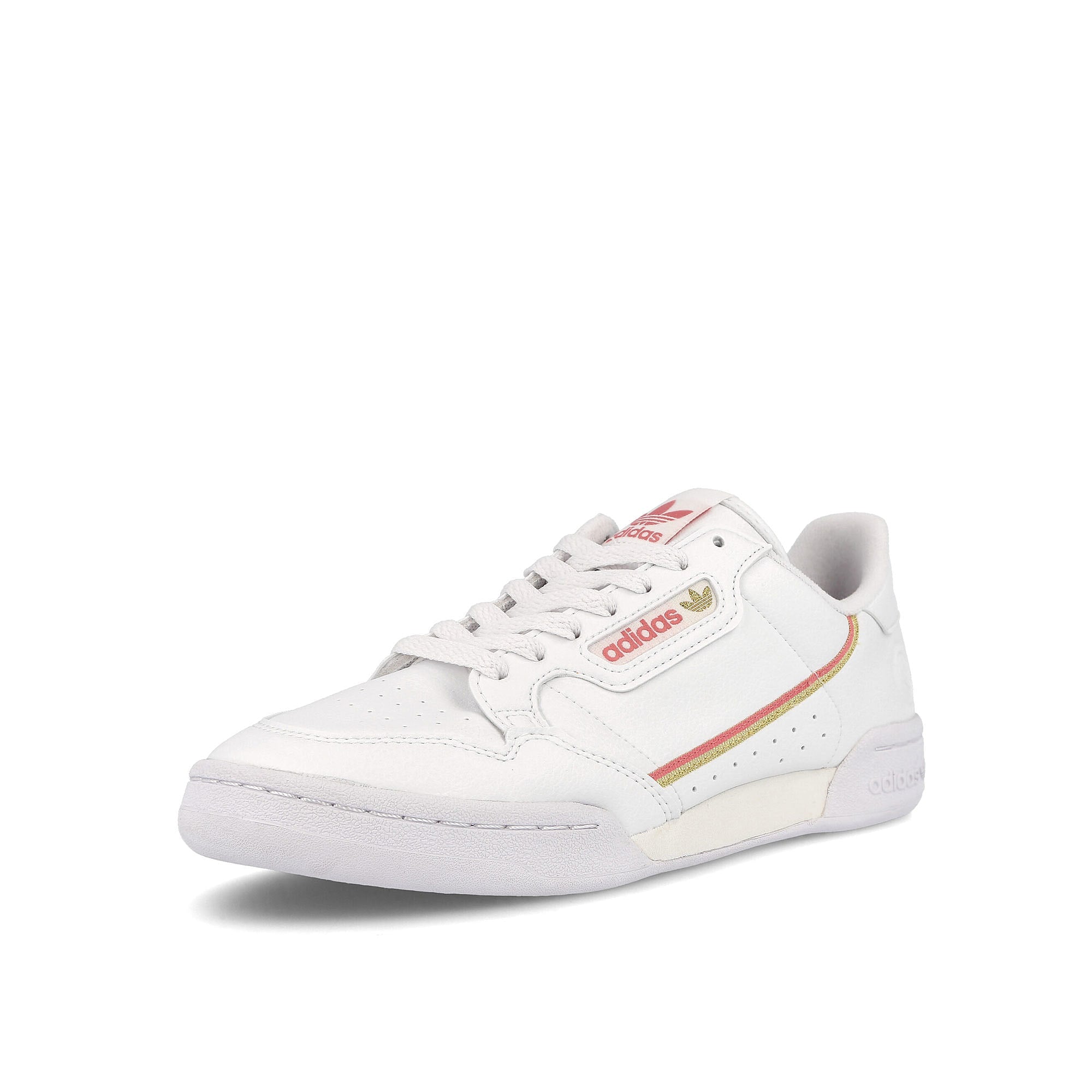 adidas wmns continental 80 vegan Footwear White-Hazy Rose-Gold Metallic Sneakers Close Up | Overkill