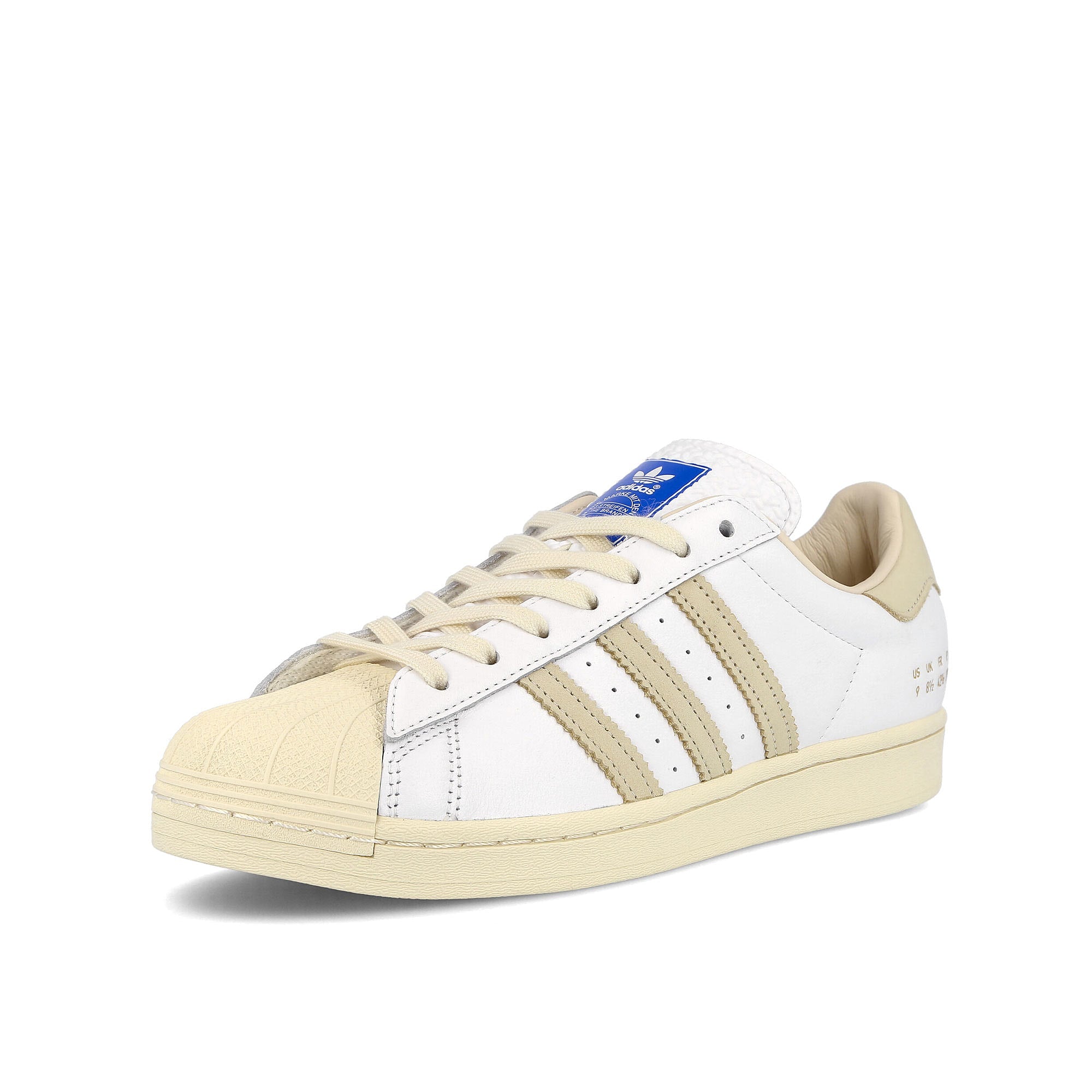 adidas superstar Footwear White-Cream White-Blue Bird Sneakers Close Up | Overkill