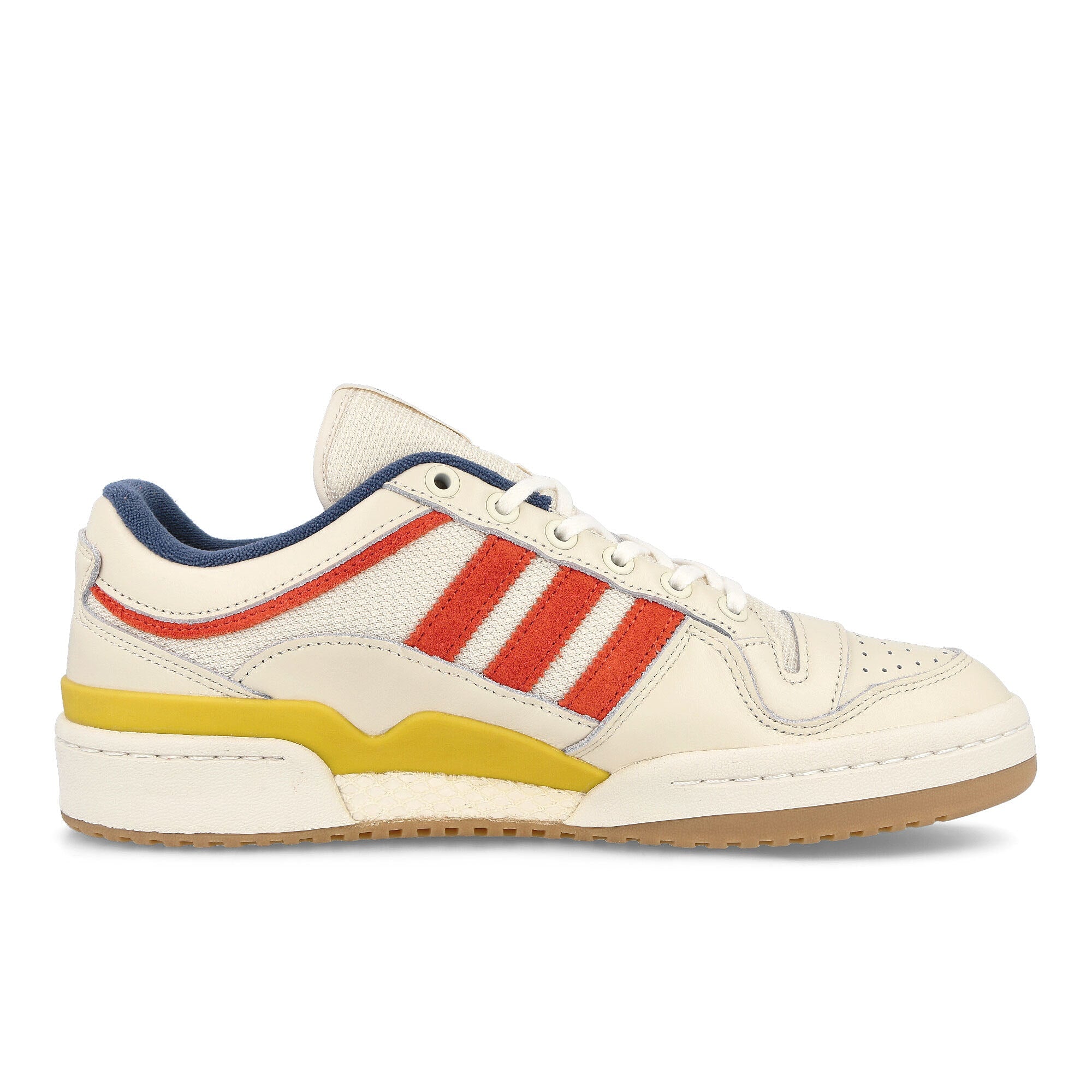 adidas WOOD WOOD x adidas Forum Low Off White-Haze Yellow-Tech Indigo Sneakers Silhouette | Overkill