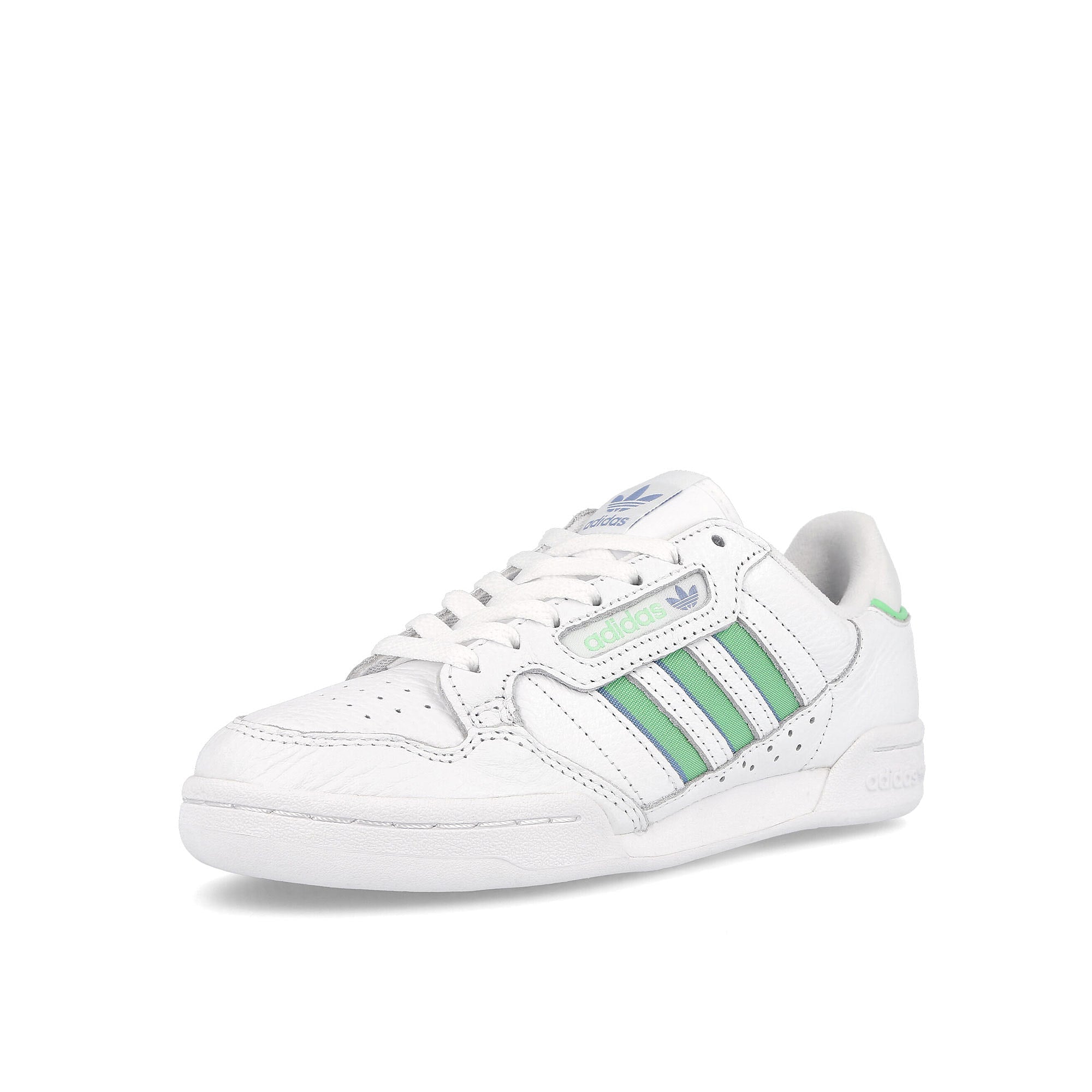 adidas wmns continental 80 stripes Footwear White-Ambient Sky-Glory Mint Sneakers Close Up | Overkill