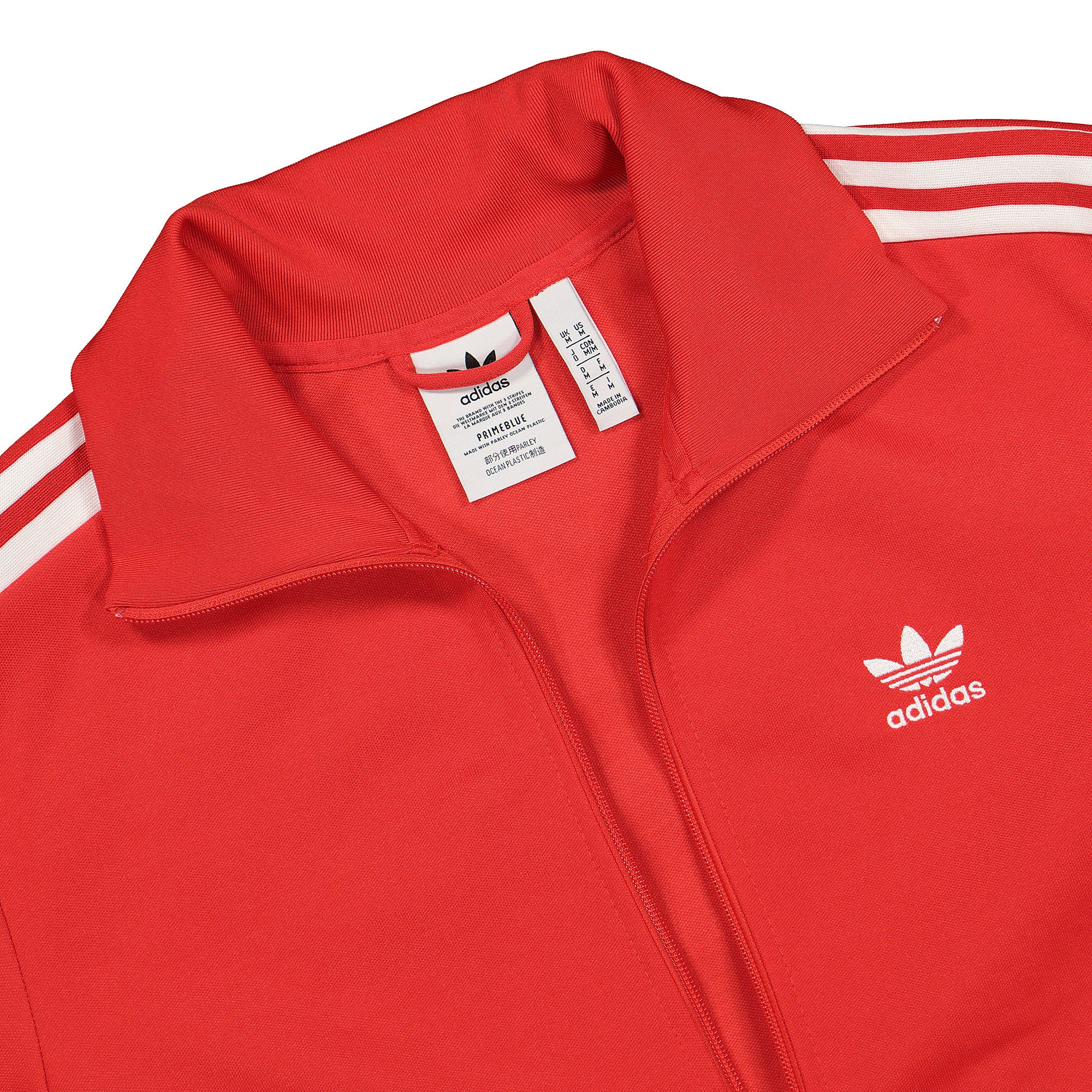 adidas Beckenbauer Track Top Red Track Jackets Close-up | Overkill