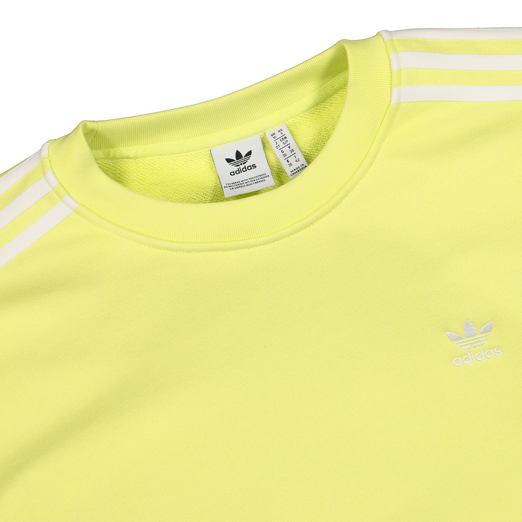 adidas Wmns OS Sweatshirt Pulse Yellow Sweatshirts Close-up | Overkill