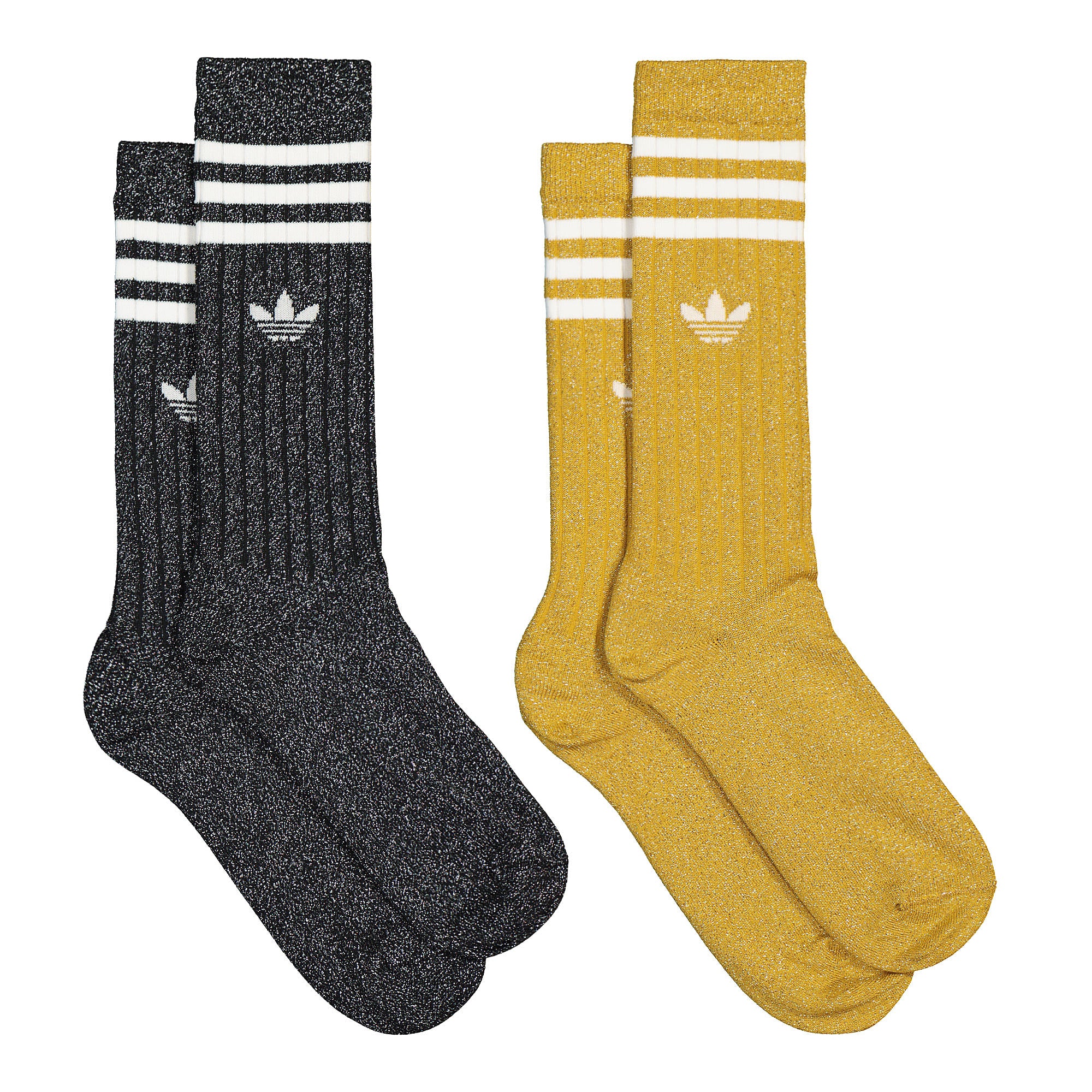 adidas Full Glitter Crew Socks Vicgol / Black Socks Material | Overkill