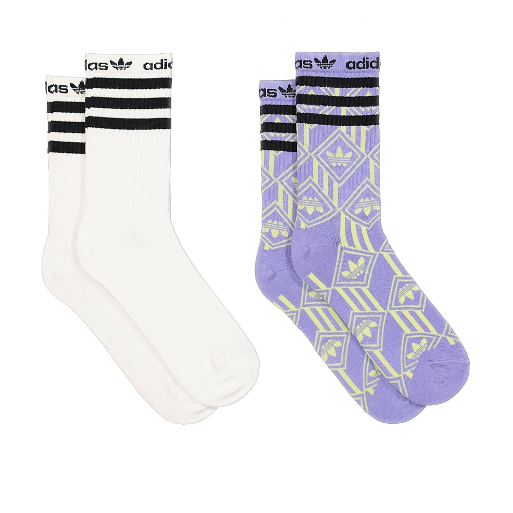 adidas Crew Socks 2PP Multicolor / White Socks Material | Overkill
