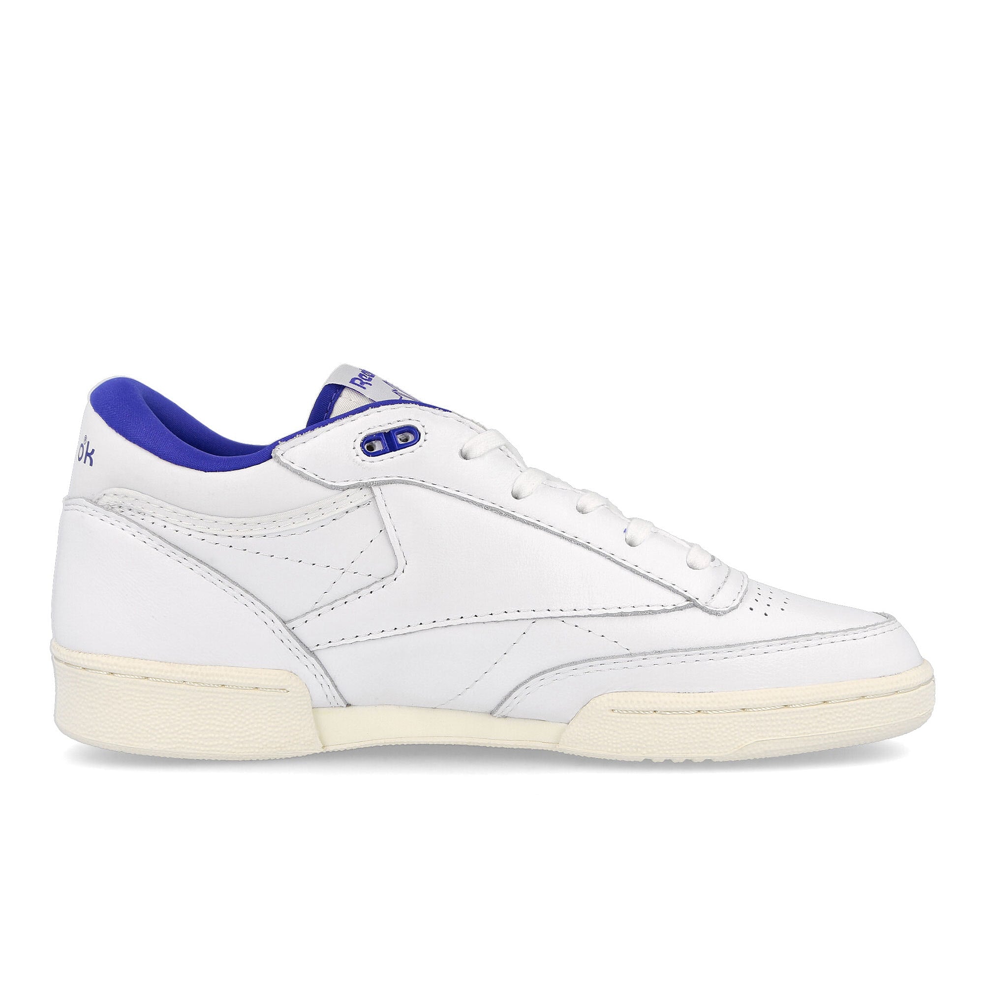 Reebok club c mid ii vintage Footwear White / Bright Cobalt / Classic White Mid Top Sneakers Silhouette | Overkill