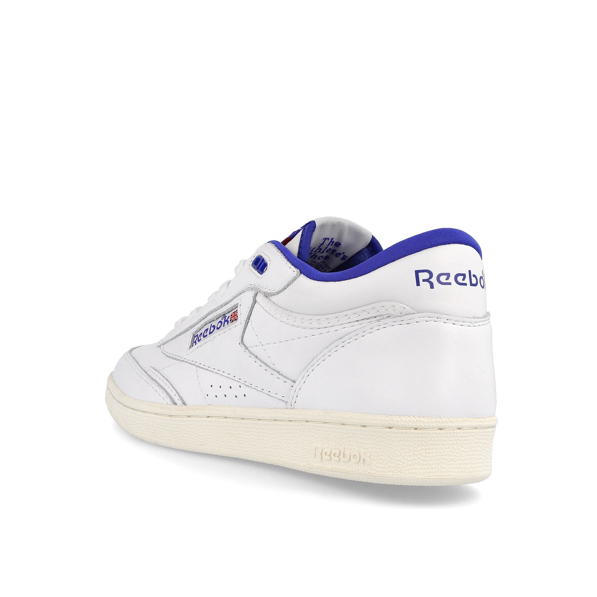 Reebok club c mid ii vintage Footwear White / Bright Cobalt / Classic White Mid Top Sneakers Material | Overkill