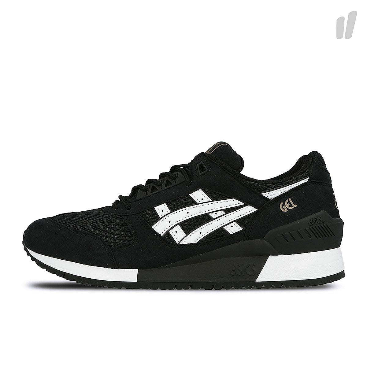 Asics gel respector Black-White Low Top Sneakers H722N 9001 | Overkill