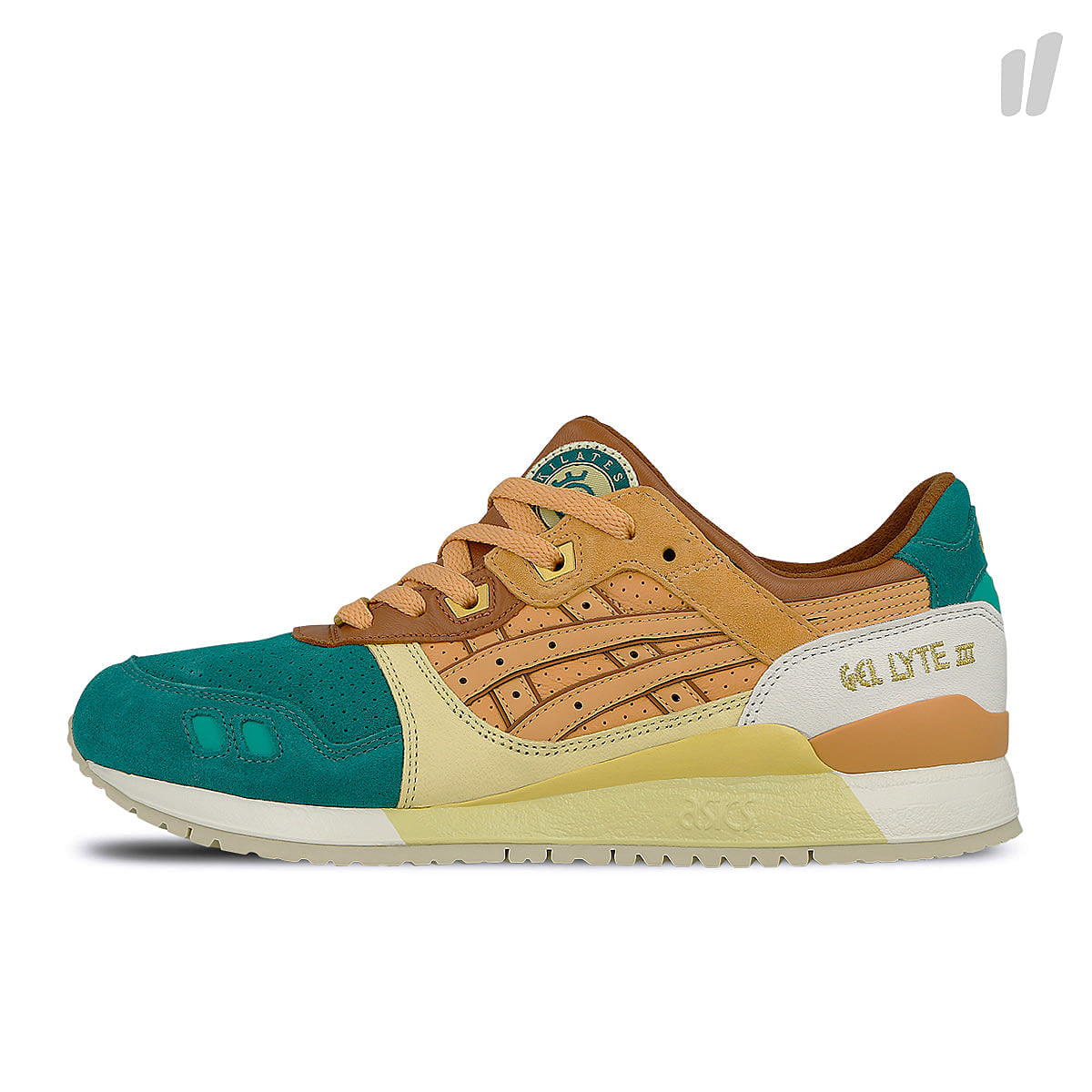Asics 24 Kilates x Asics Gel Lyte III Shady Glade / Gold Earth Low Top Sneakers H8P4K 7821 | Overkill
