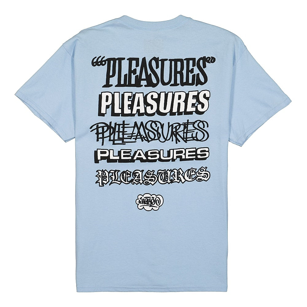 Pleasures Eric Haze x Pleasures Studies T-Shirt Powder Blue T-Shirts Material | Overkill