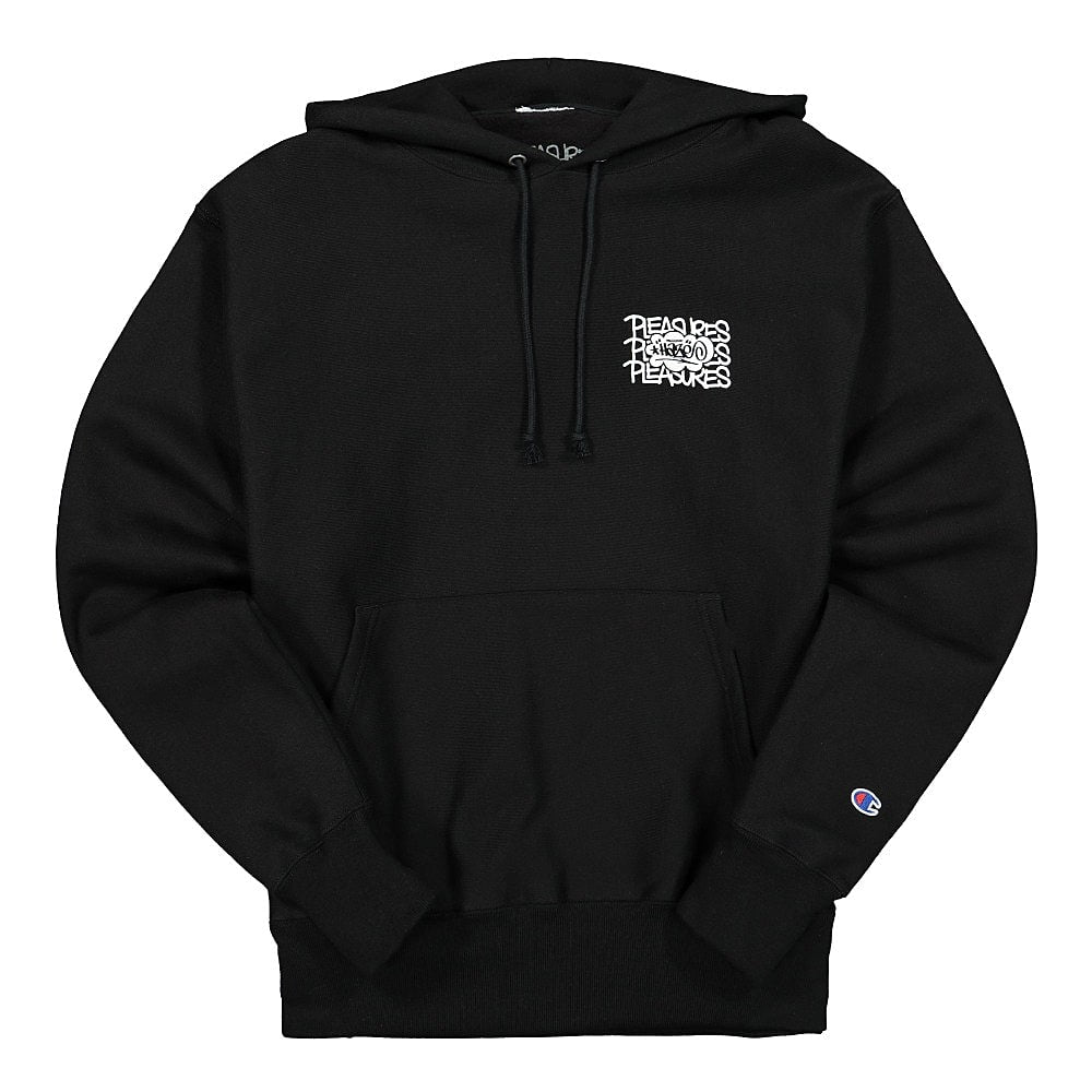 Pleasures Eric Haze x Pleasures Studies Champion Hoody Black Hoodies HAZE003 | Overkill