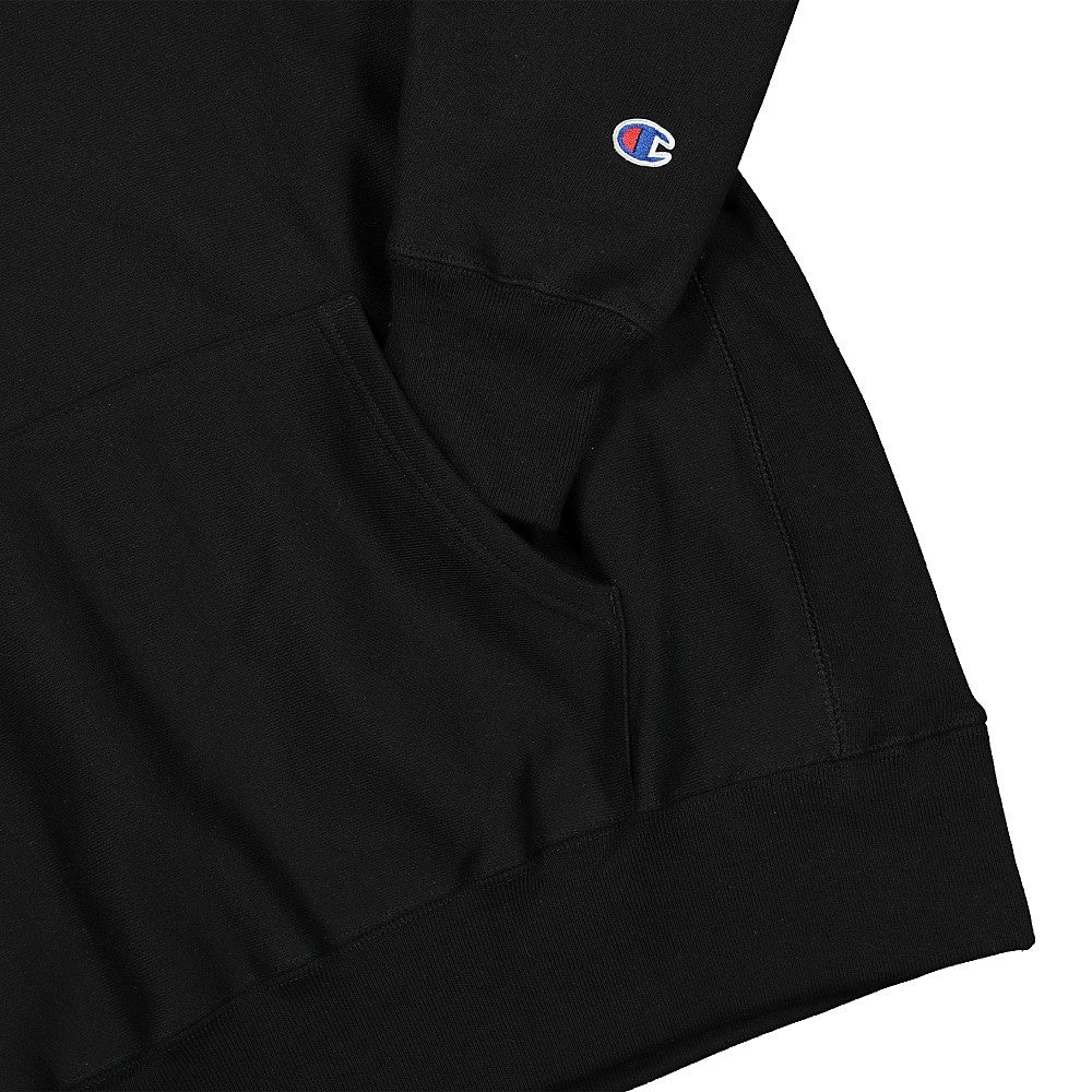 Pleasures Eric Haze x Pleasures Studies Champion Hoody Black Hoodies Detailfoto | Overkill