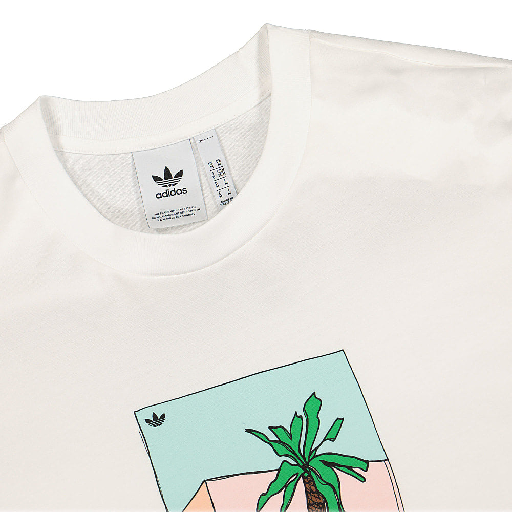 adidas Hand Drawn Tee White T-Shirts Close-up | Overkill
