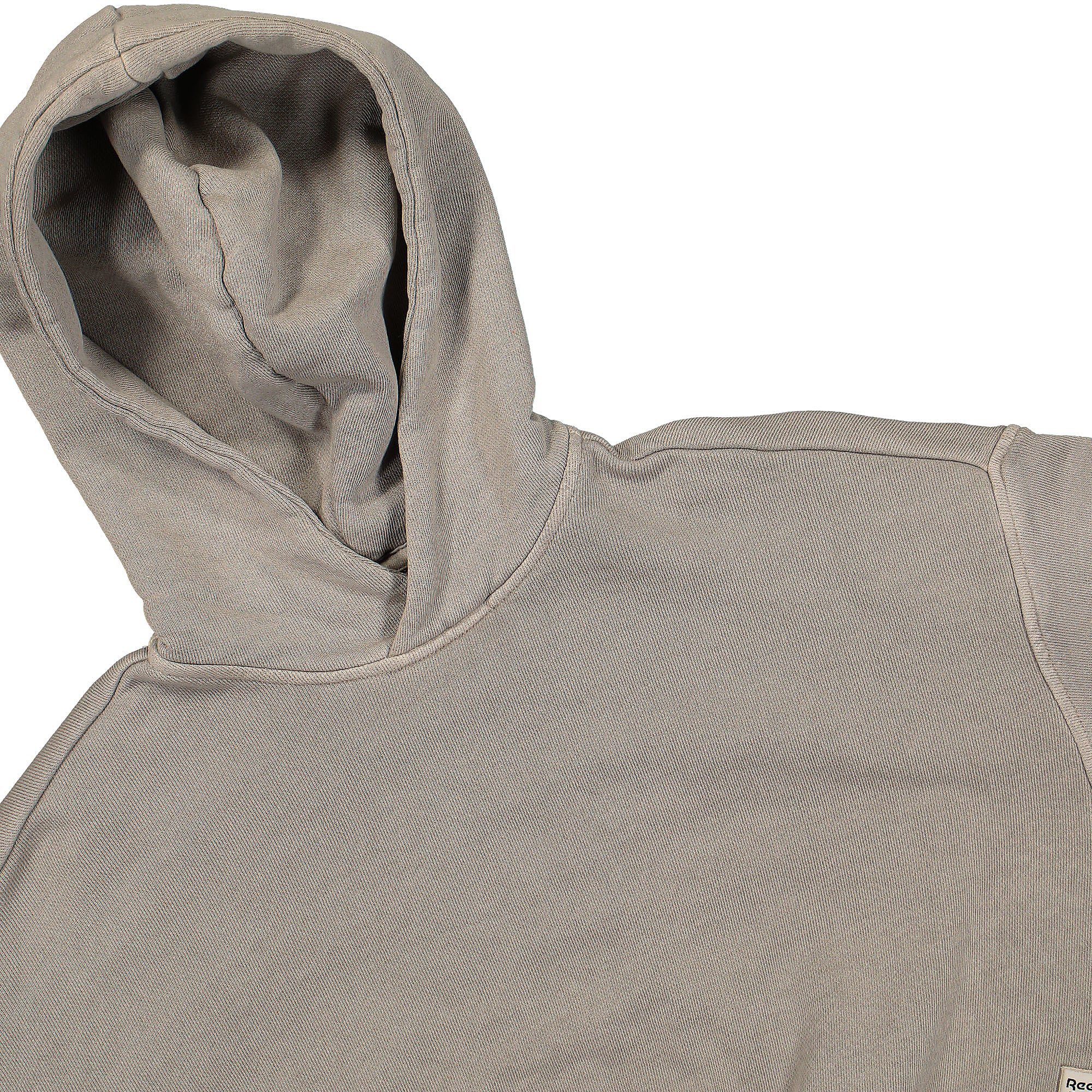 Reebok Wmns Classic ND Crop Hoodie Boulder Grey Hoodies Close-up | Overkill