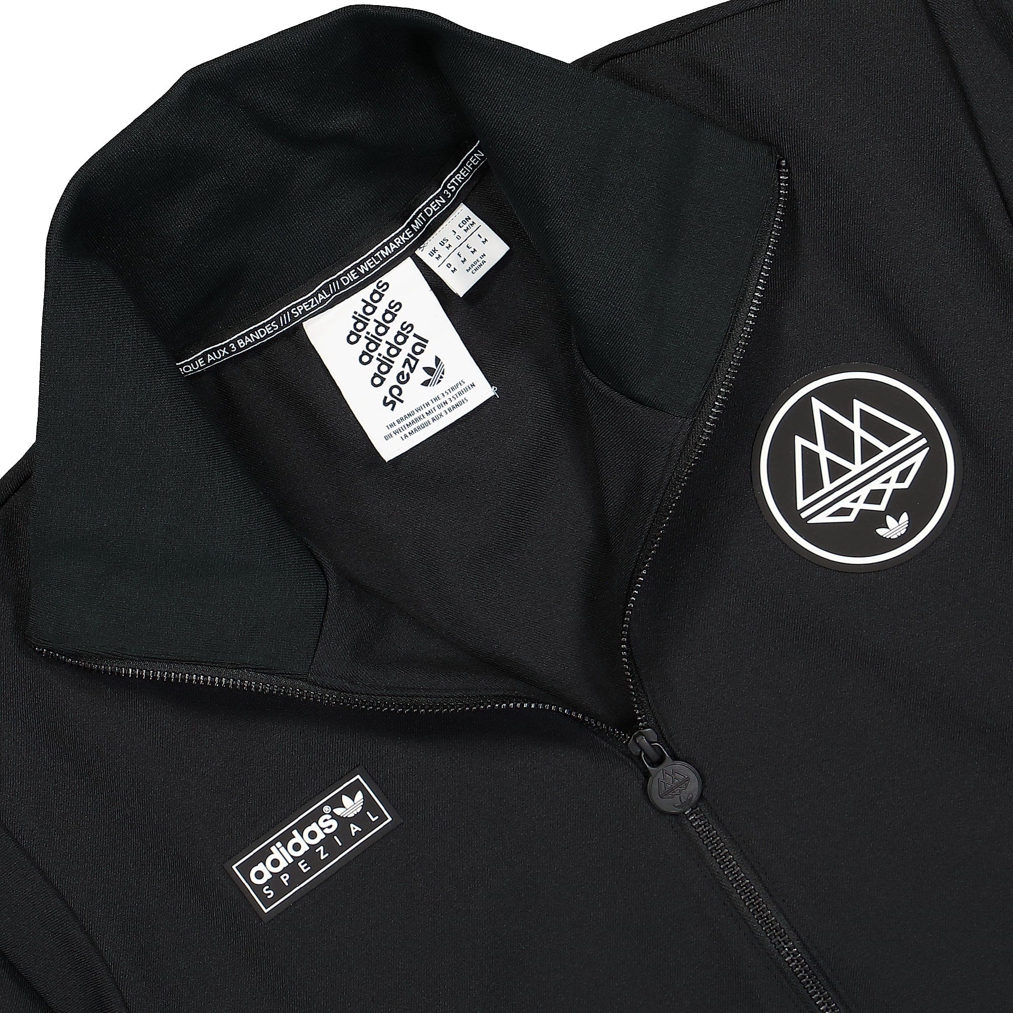 adidas SPZL Marnach Track Top Black Track Jackets Close-up | Overkill