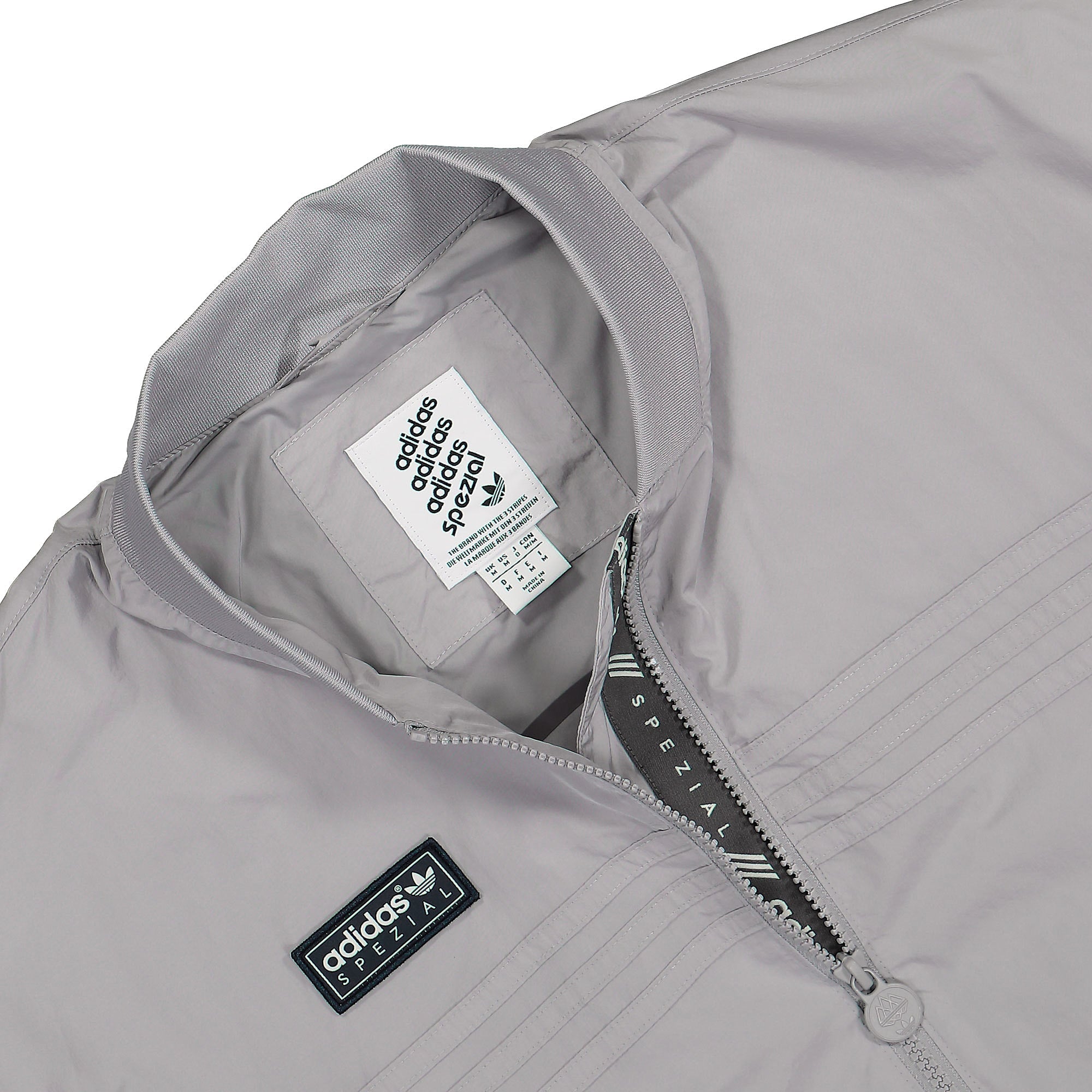 adidas SPZL Abenstein Jacket Light Granite Jackets Close-up | Overkill