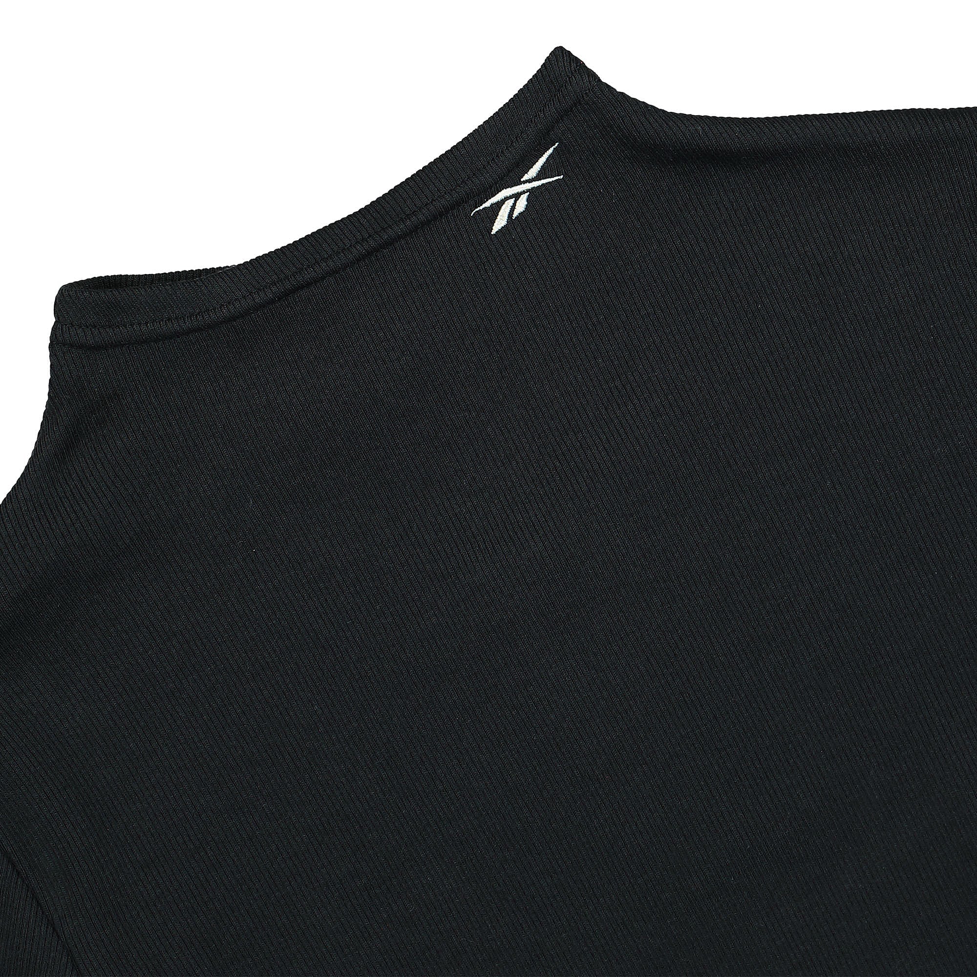 Reebok Wmns Rib Tight Shirt Black Shirts Close-up | Overkill