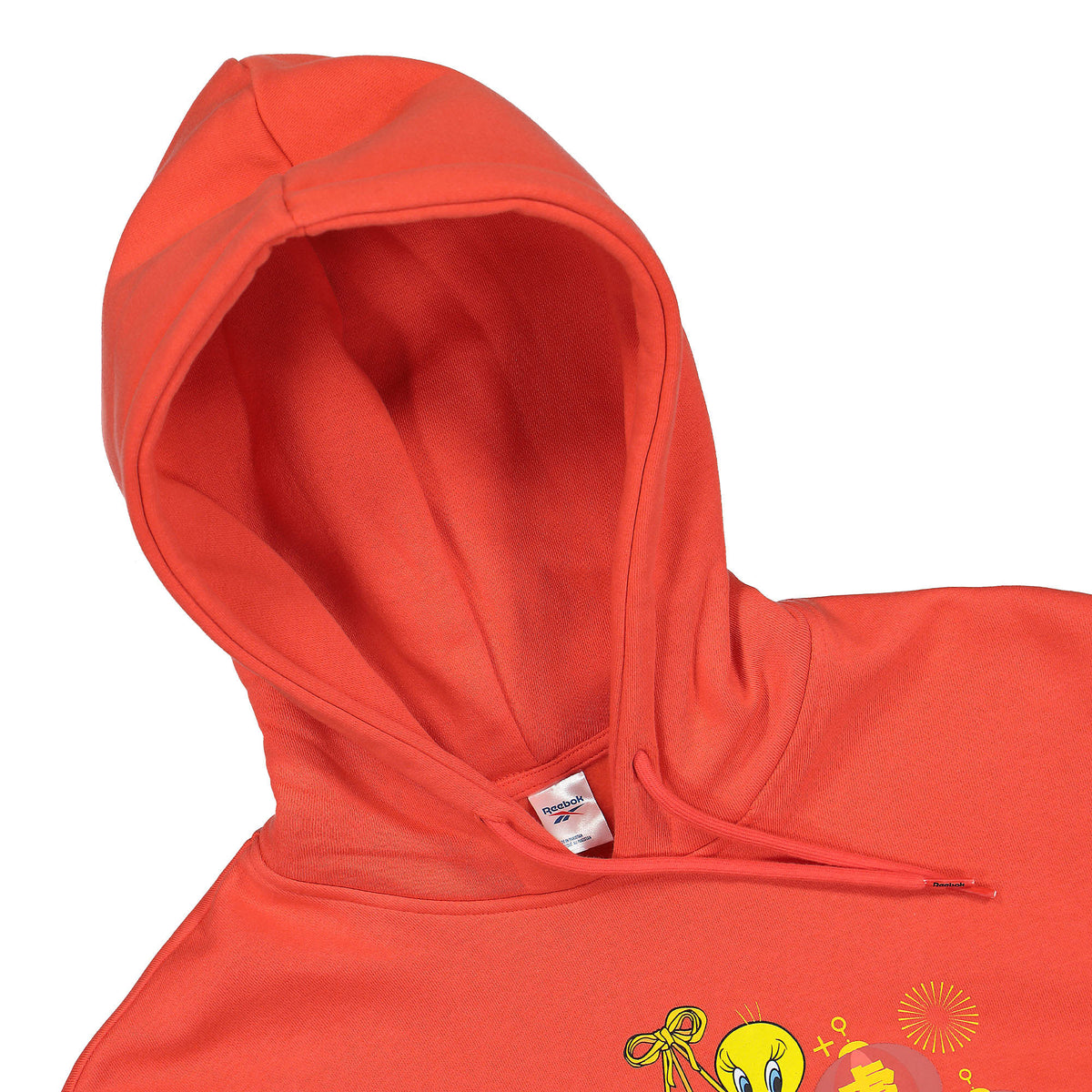 Reebok Looney Tunes x Reebok Hooded Sweatshirt Dynamic Red Hoodies Close-up | Overkill