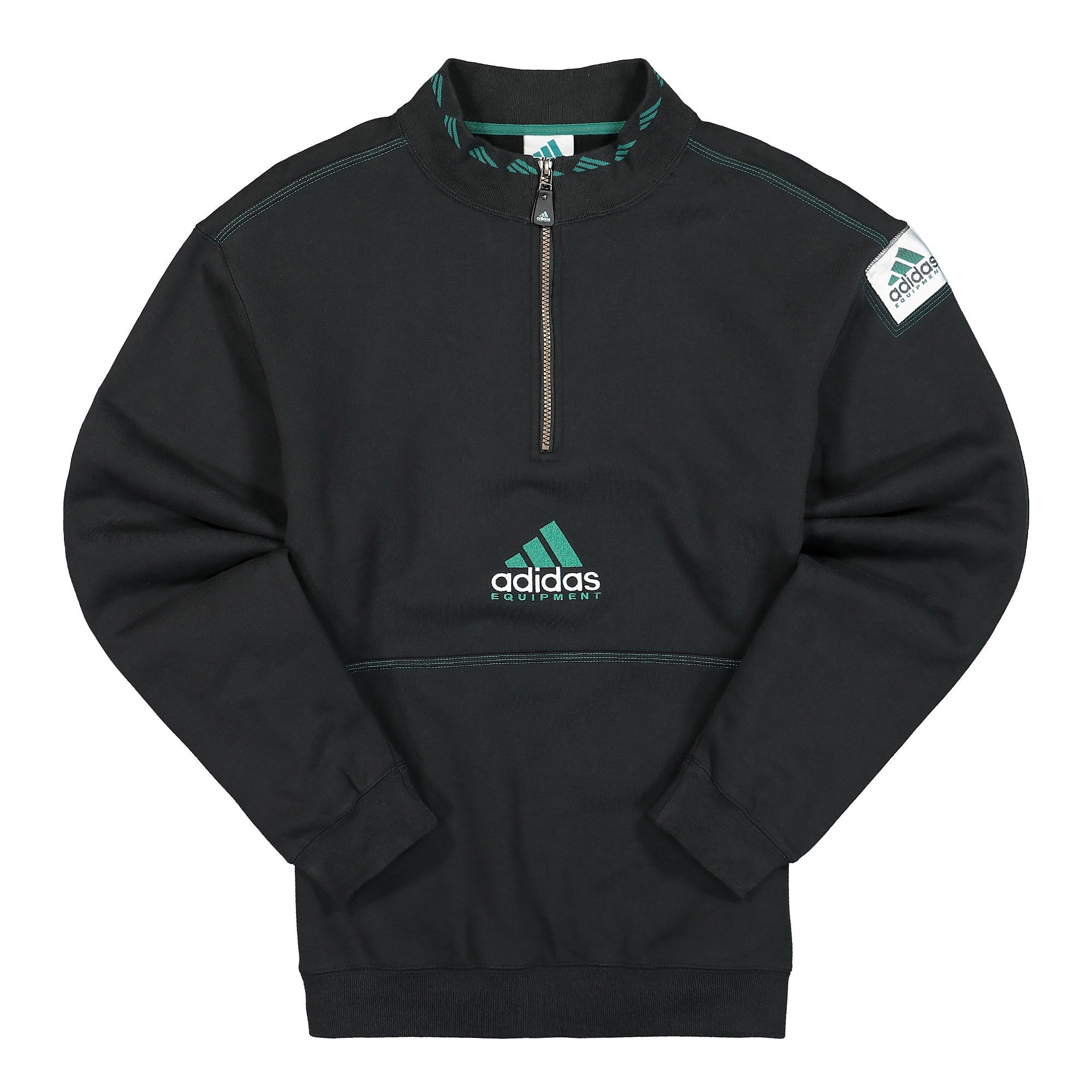 adidas consortium equipment quarter zip Black Sweatshirts HG8084 | Overkill