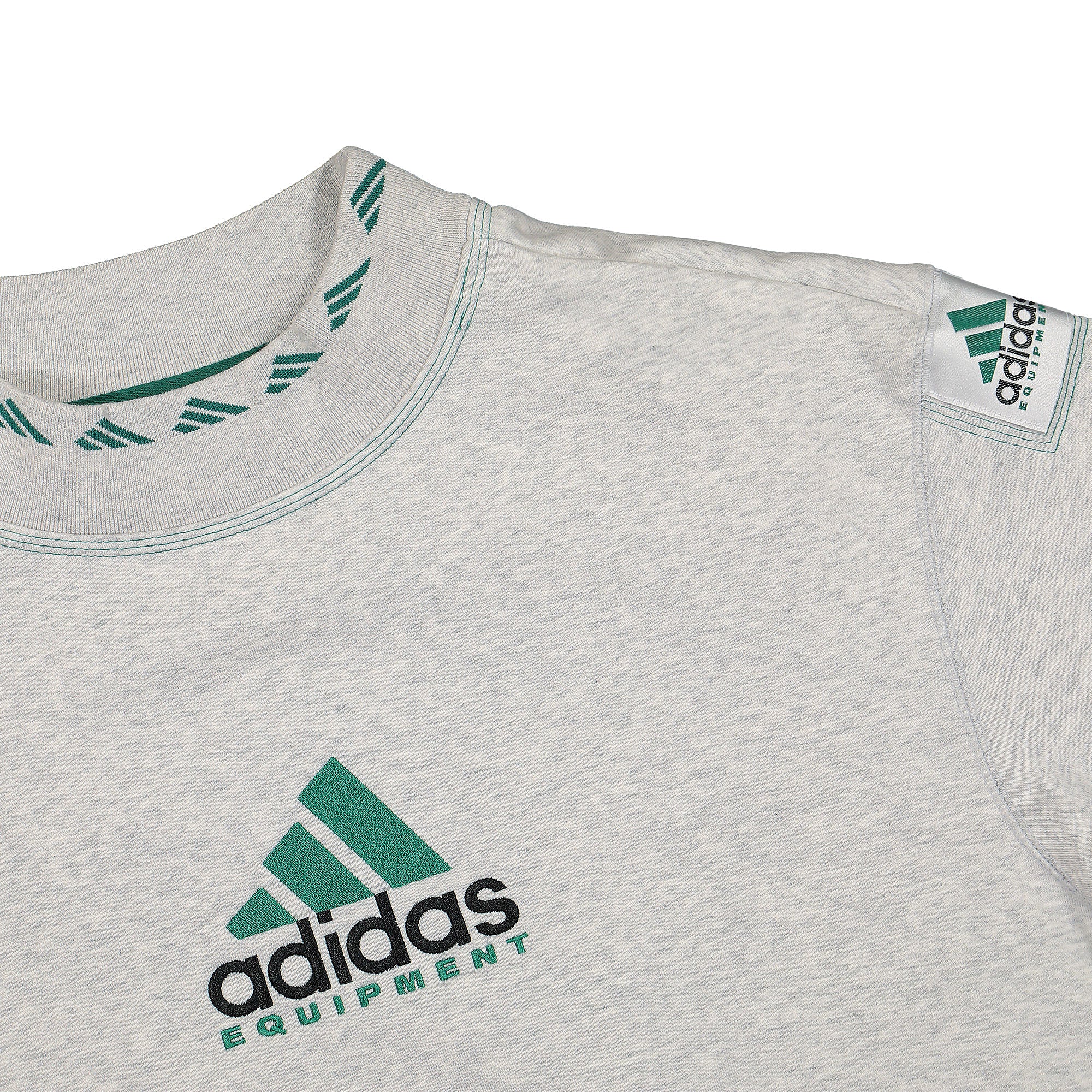 adidas Consortium Equipment Crewneck Light Grey Heather Sweatshirts Close-up | Overkill