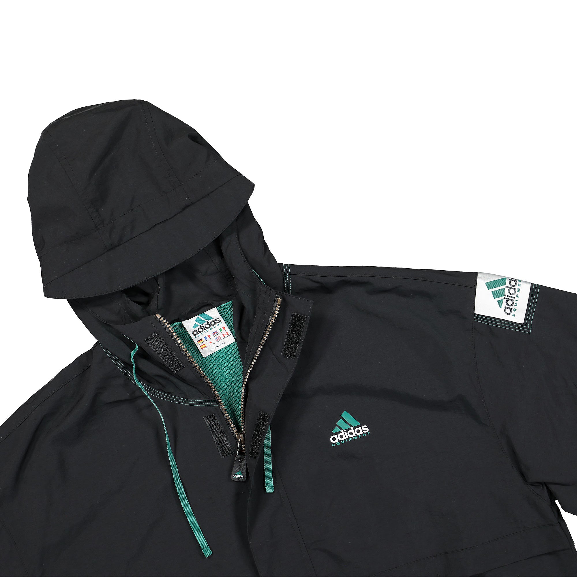 adidas Consortium Equipment Windbreaker Black Windbreaker Close-up | Overkill