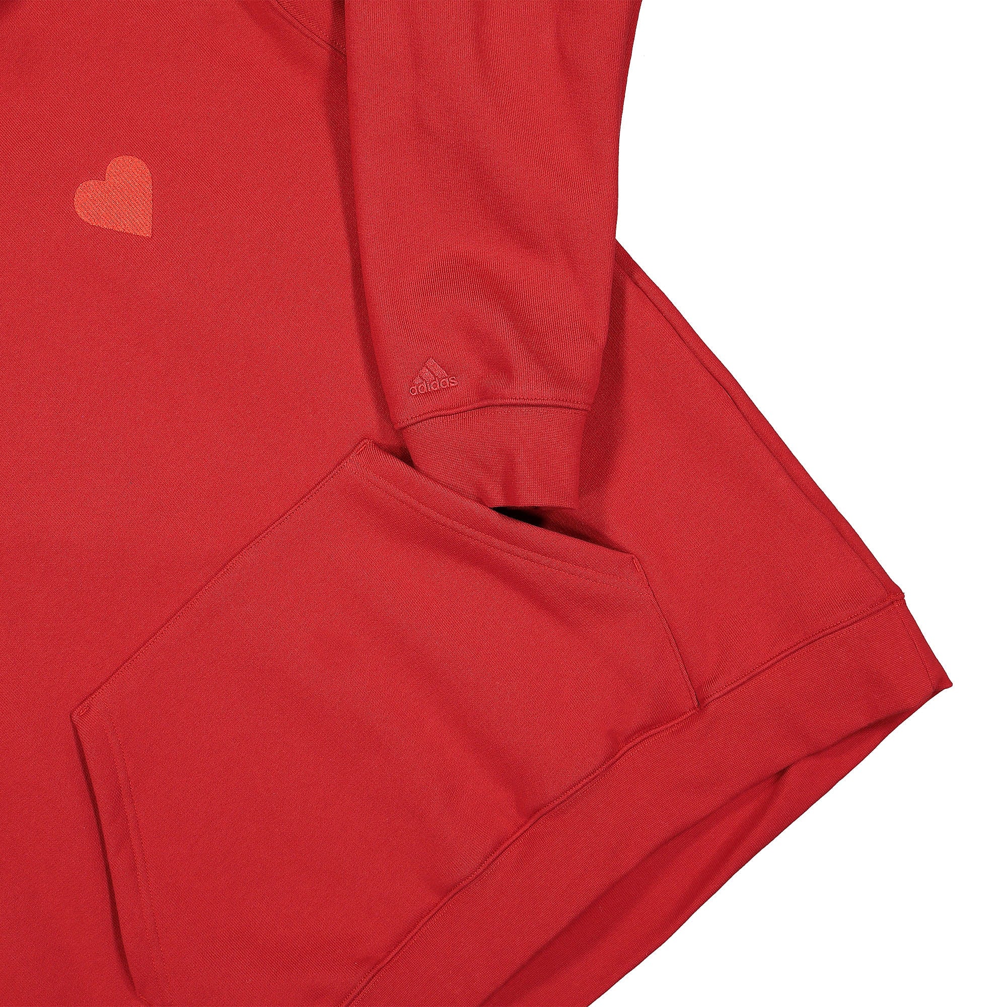 adidas Ivy Park x adidas 3 Stripe Hoodie Power Red Hoodies Detailfoto | Overkill