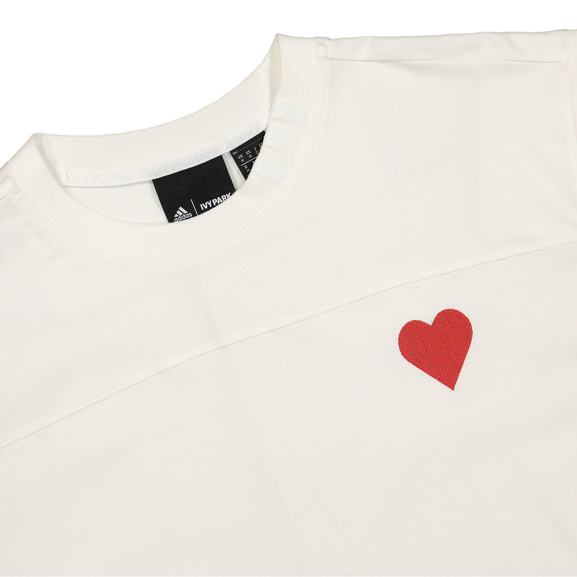 adidas Ivy Park x adidas Tee Core White T-Shirts Close-up | Overkill