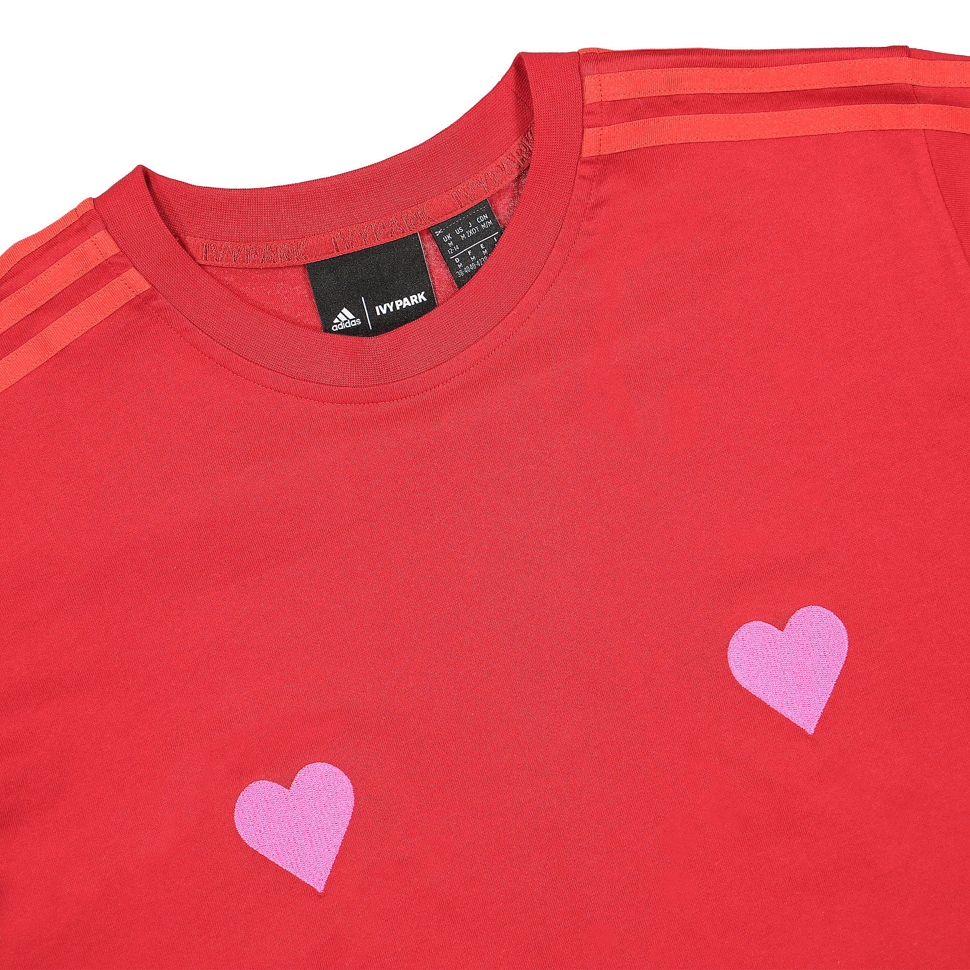 adidas Ivy Park x adidas Crop Tee Power Red T-Shirts Close-up | Overkill