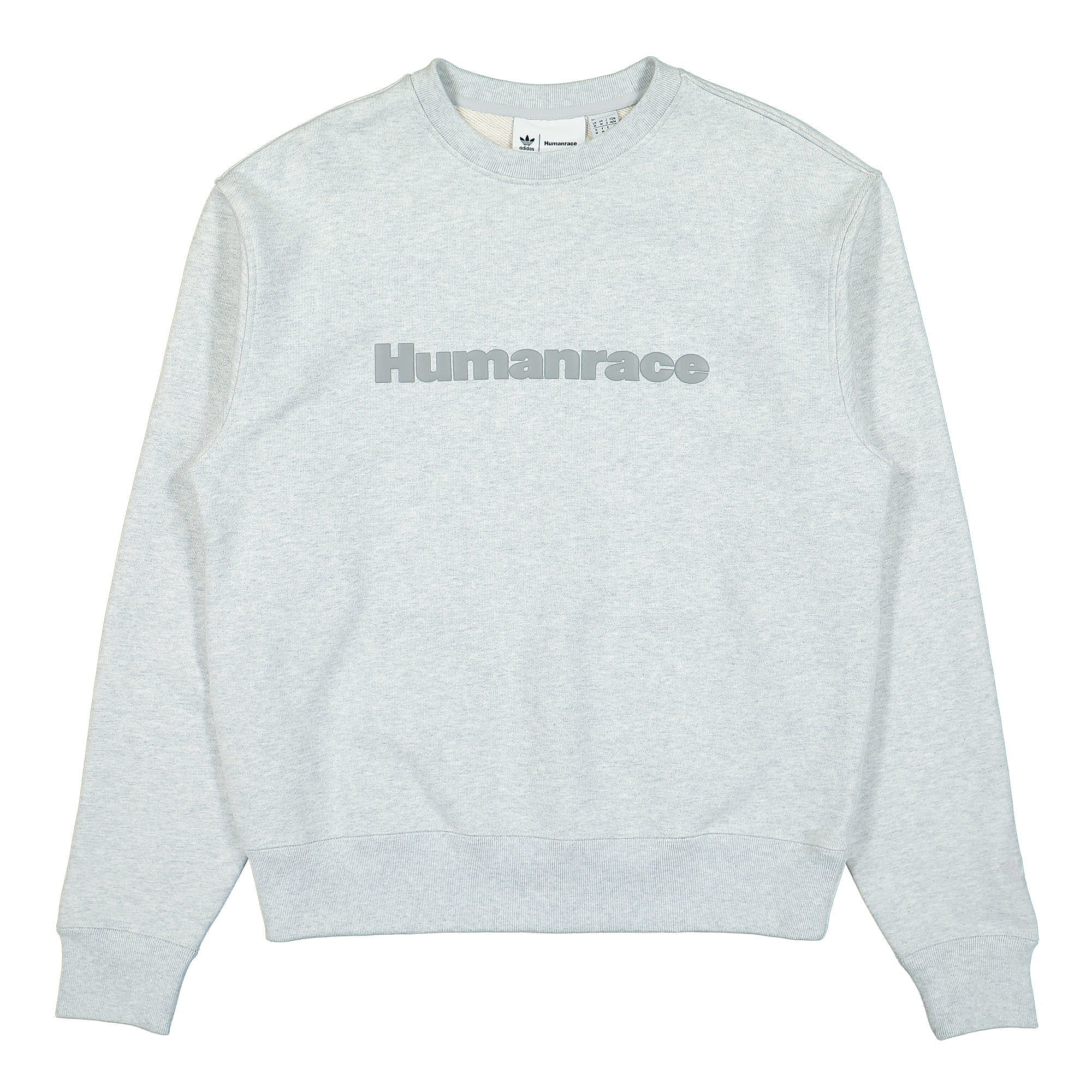 adidas Pharrell Williams x adidas Basics Sweatshirt Light Grey Heather Sweatshirts HI5543 | Overkill