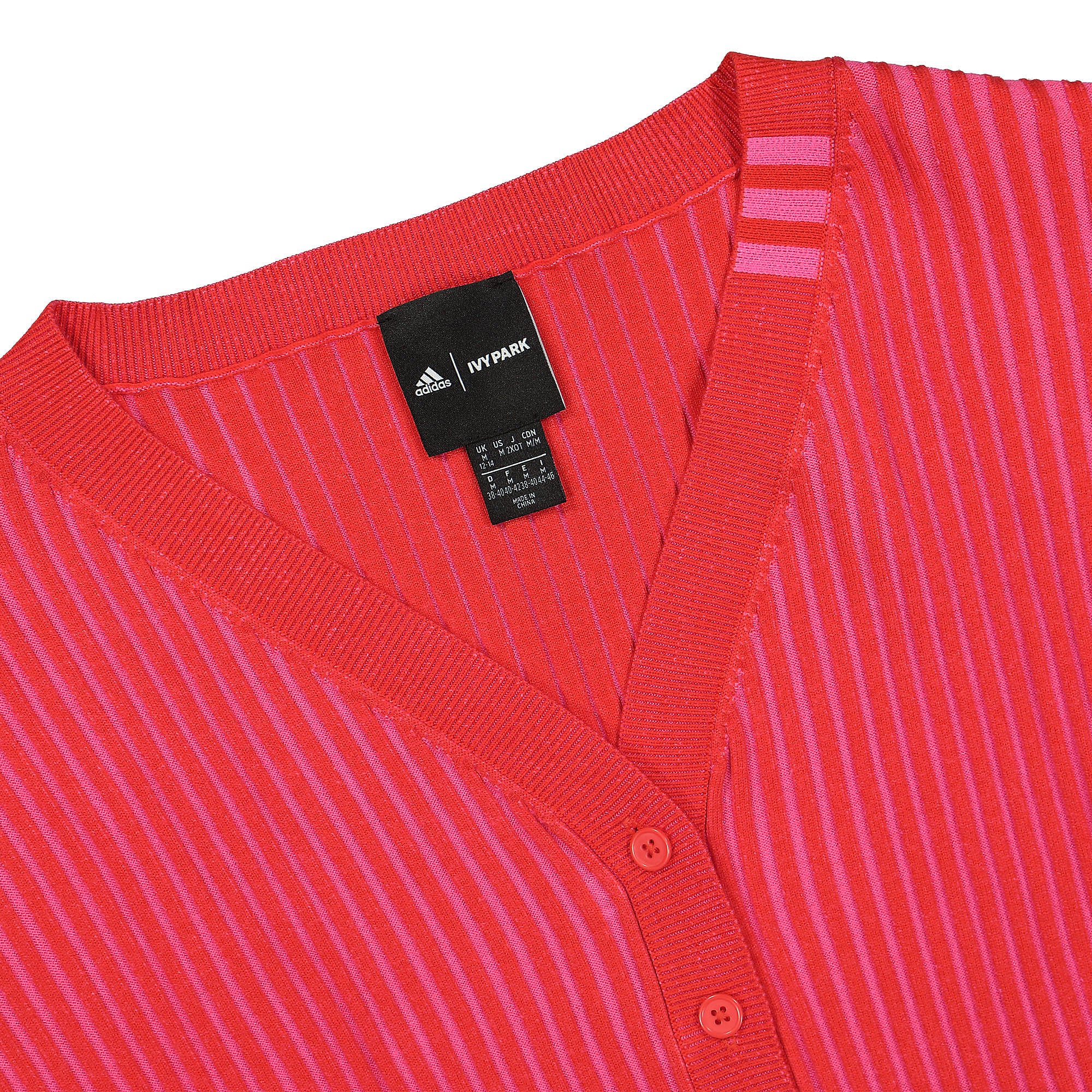 adidas Ivy Park x adidas Knit Romper Red / Shock Pink Sweatshirts Close-up | Overkill