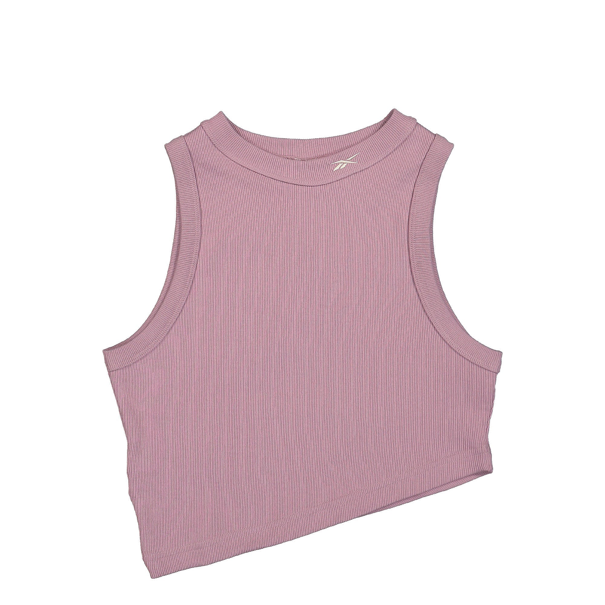 Reebok Wmns Classics Cropped Ribbed Tanktop Infused Lilac Tops HK4929 | Overkill