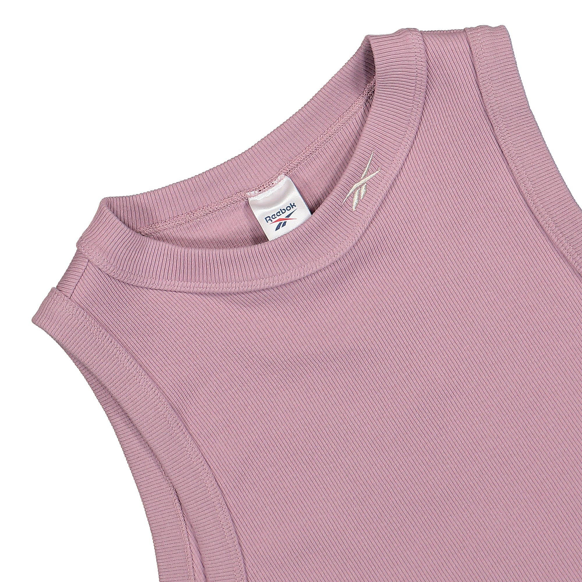 Reebok Wmns Classics Cropped Ribbed Tanktop Infused Lilac Tops Close-up | Overkill